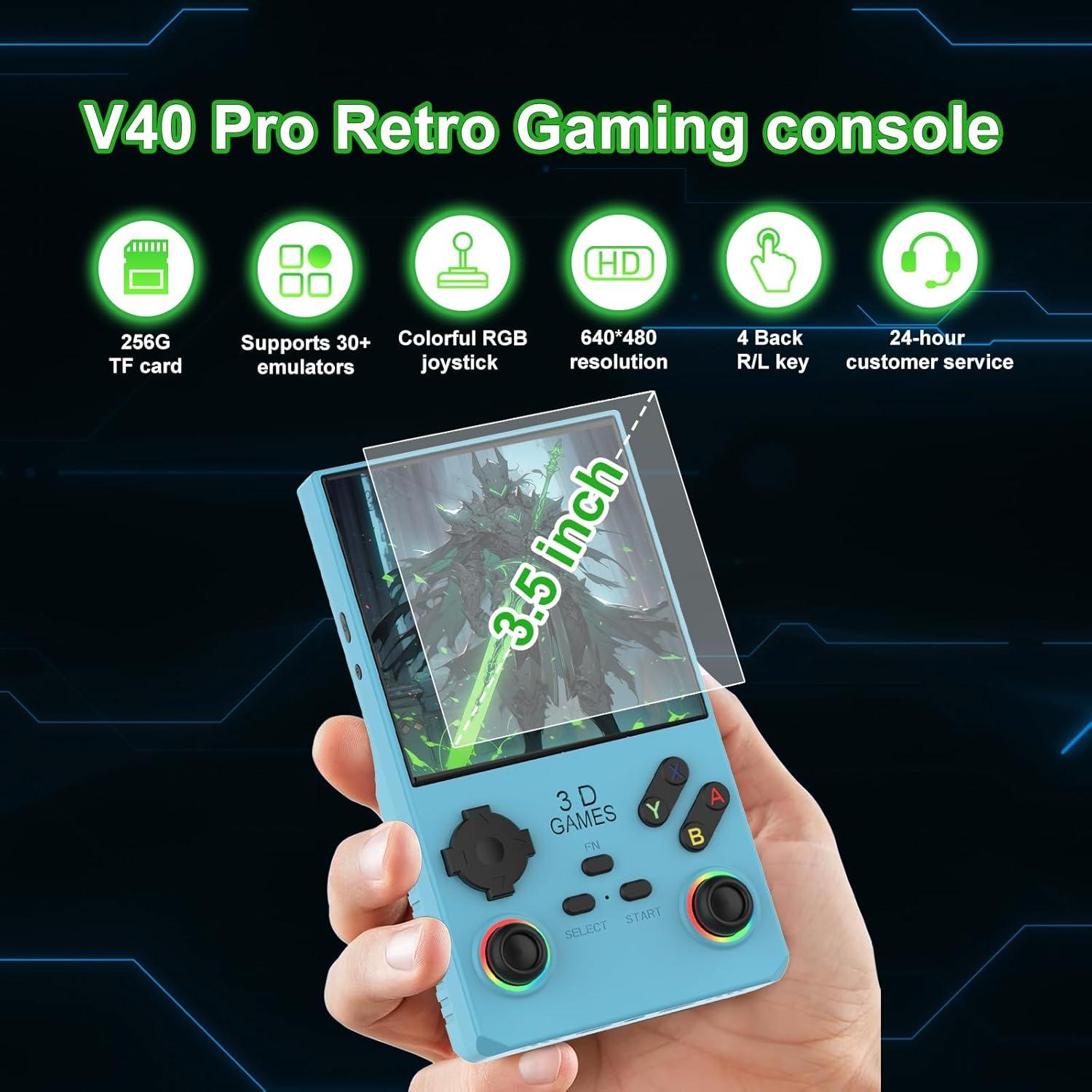 Consola de Juego Portátil FVBADE V40 PRO 3.5" IPS 256GB