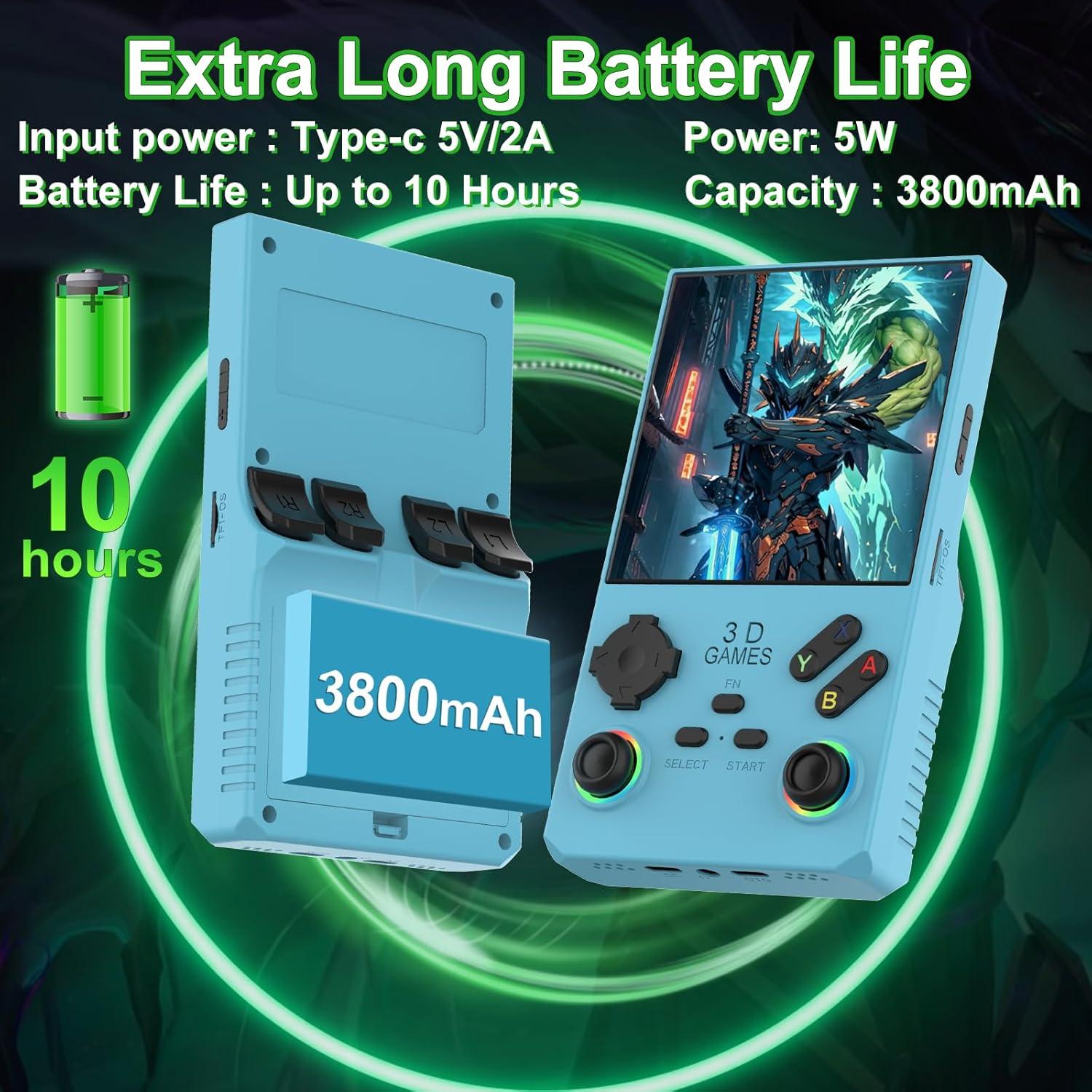 Consola de Juego Portátil FVBADE V40 PRO 3.5" IPS 256GB