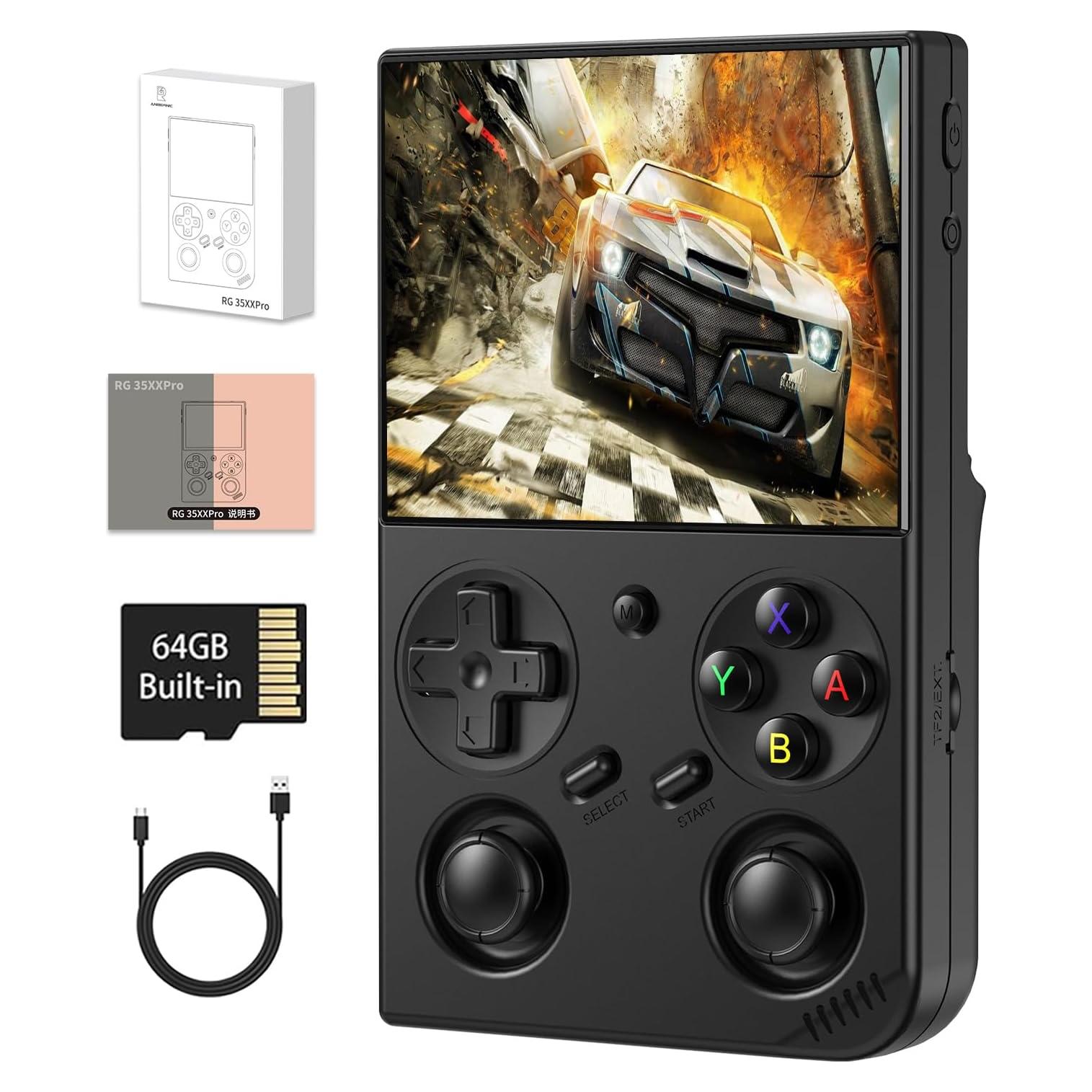 Consola de Juegos Portátil GiipGoop RG35XXPro 64GB Retro