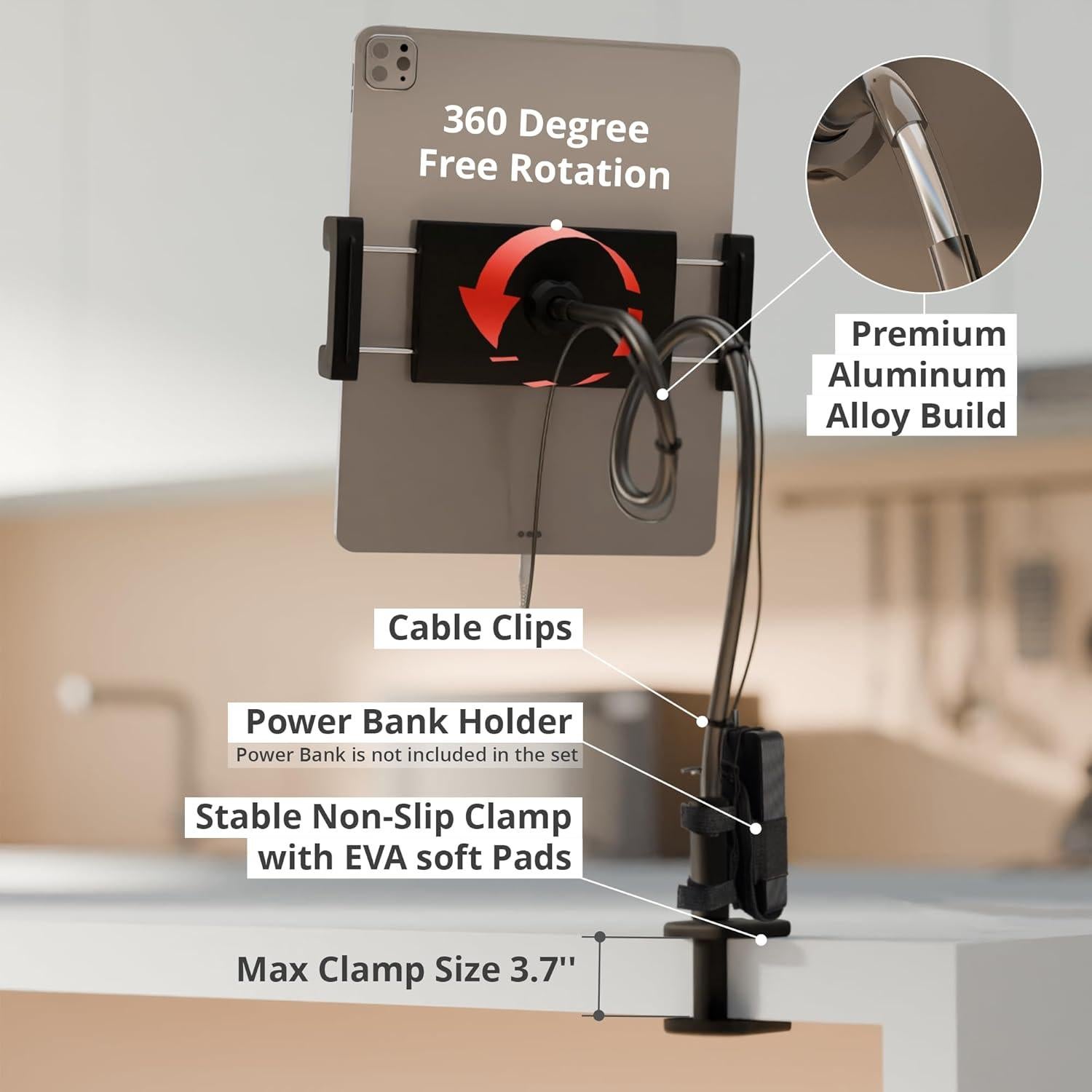Soporte para Tabletas X-Protector Estándar con Banco de Energía