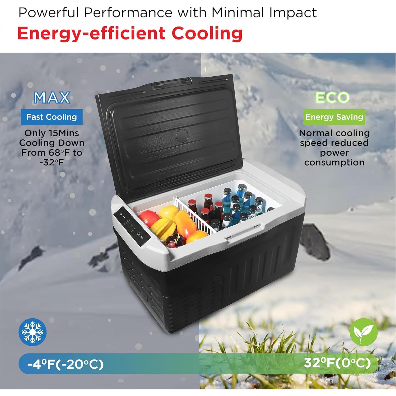 Frigidaire Refrigerador Congelador Portátil 20L 12V/24V y 110V