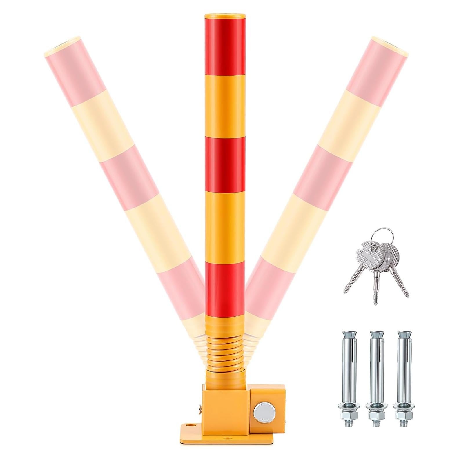 Poste de Estacionamiento Plegable Zonon JAX1728 Rojo 60cm