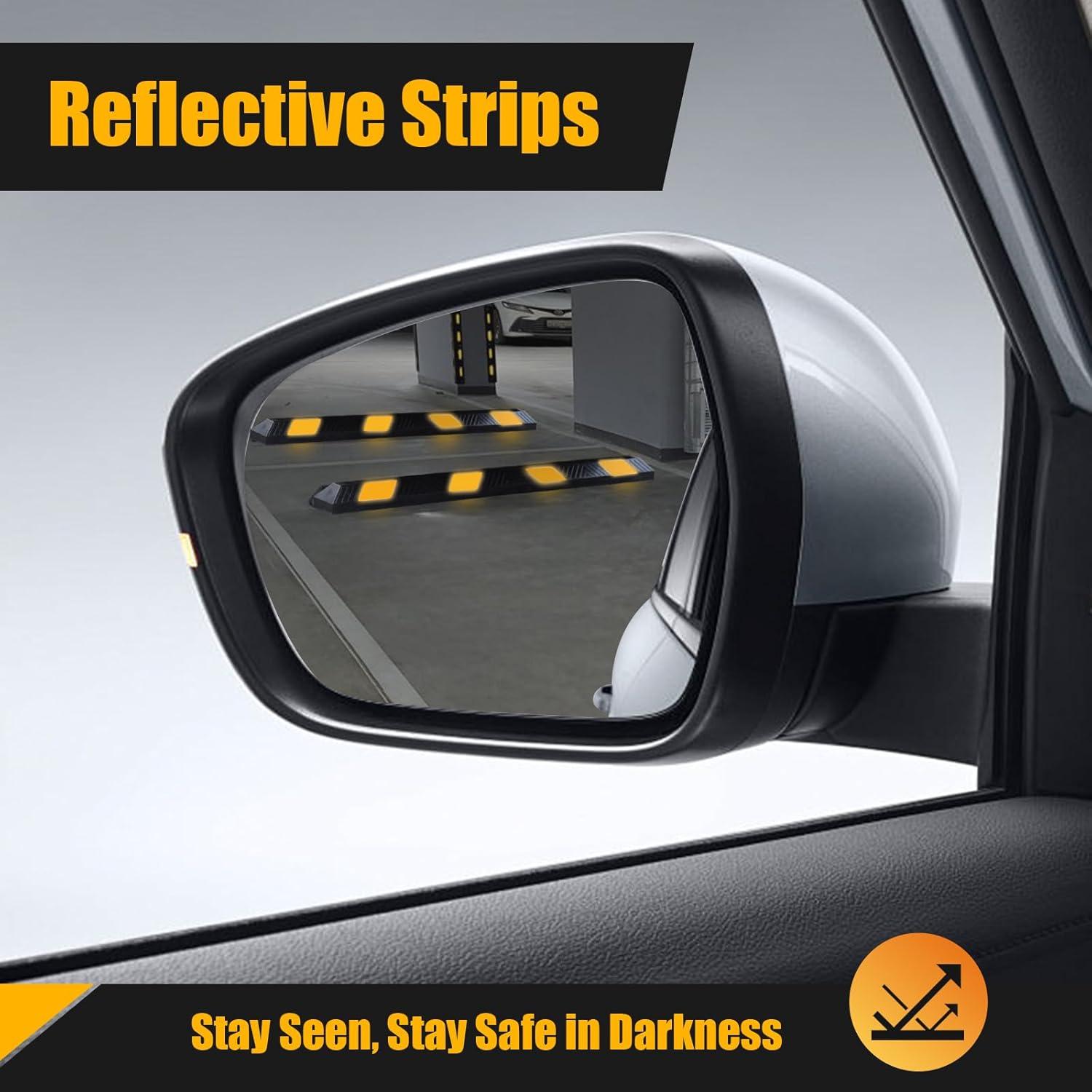 Tope de Estacionamiento AMBUND 183 cm Caucho Reflectante