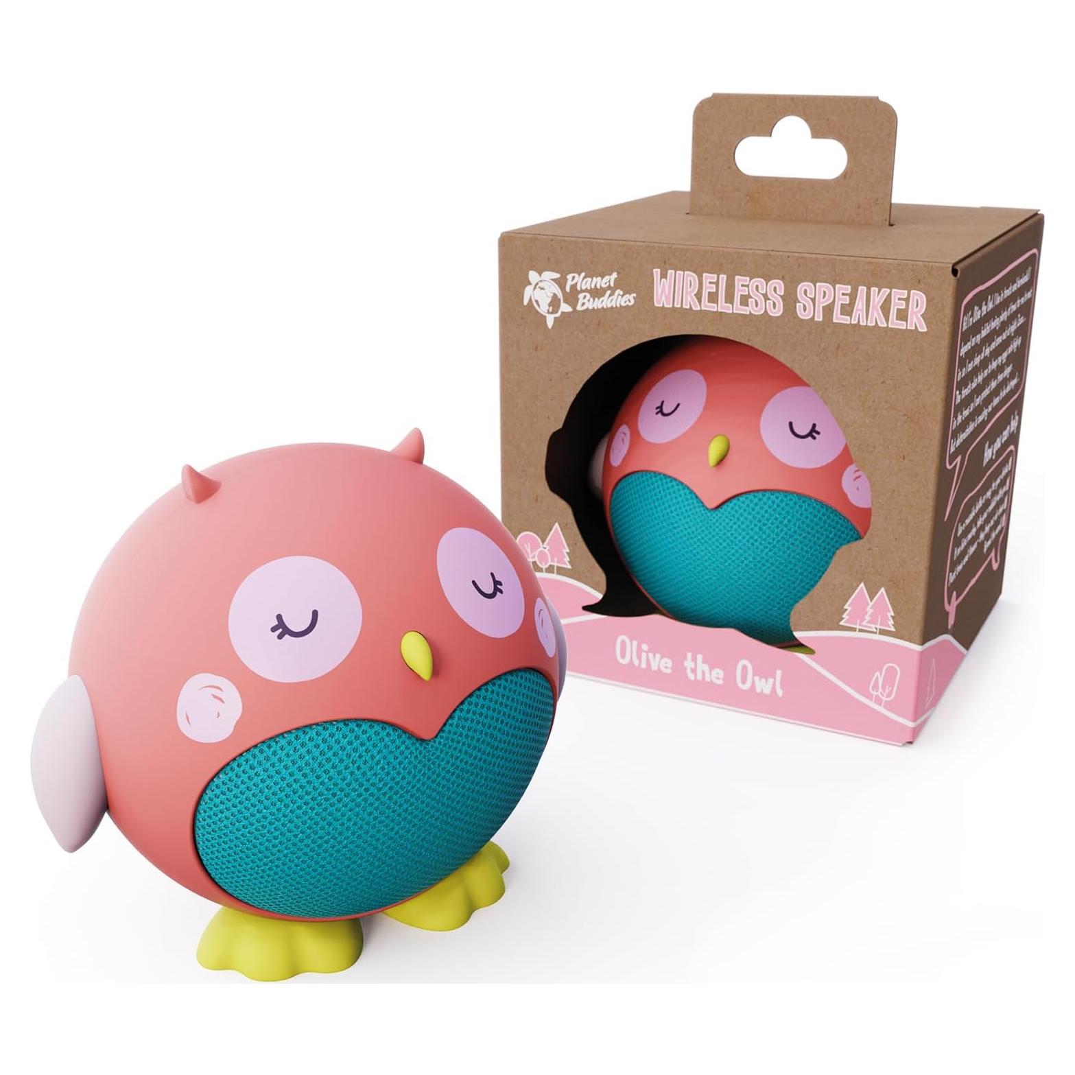 Altavoz Bluetooth Planet Buddies Búho Oliva 10.16cm Inalámbrico