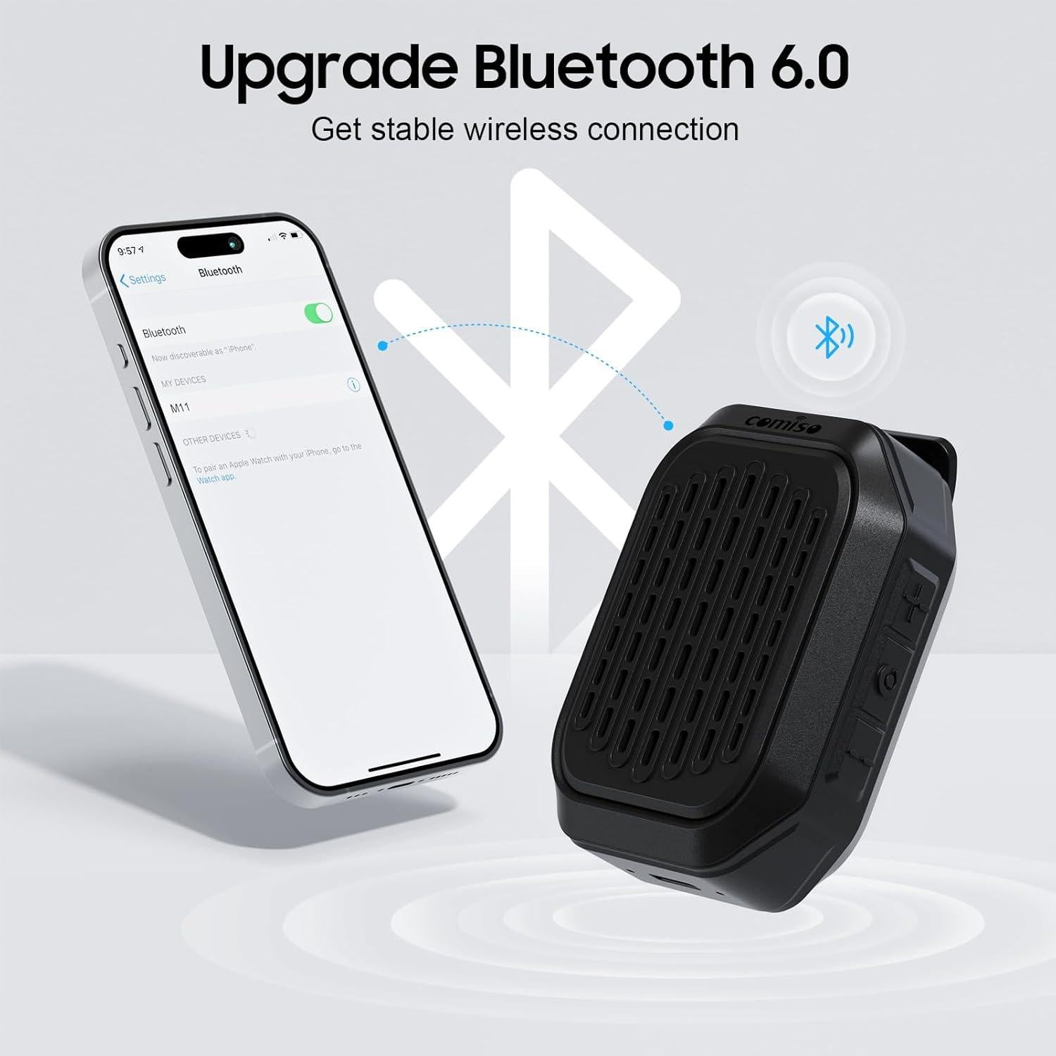 Altavoz Bluetooth Portátil Comiso M11 Impermeable IPX7 10H