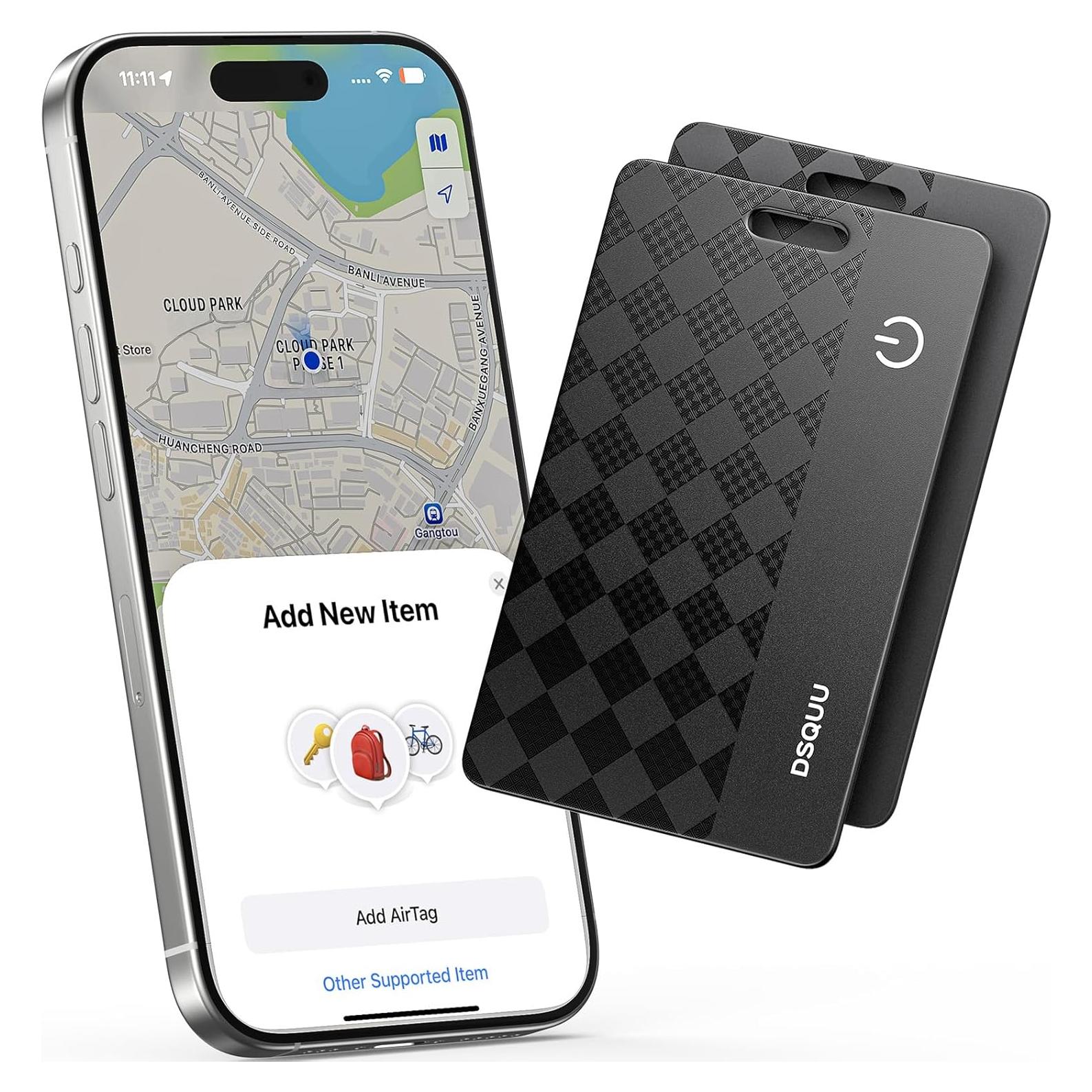 Tarjeta Rastreadora de Cartera Dsquu - Ultra Fina IP68 - 2 Paquete