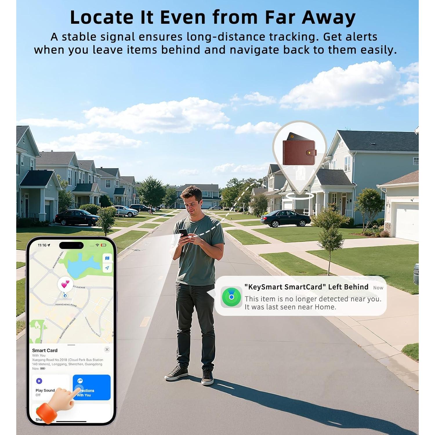 Tarjeta Rastreadora de Cartera Dsquu - Ultra Fina IP68 - 2 Paquete