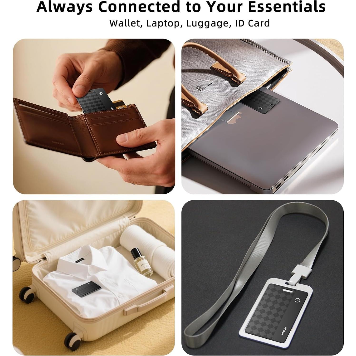 Tarjeta Rastreadora de Cartera Dsquu - Ultra Fina IP68 - 2 Paquete