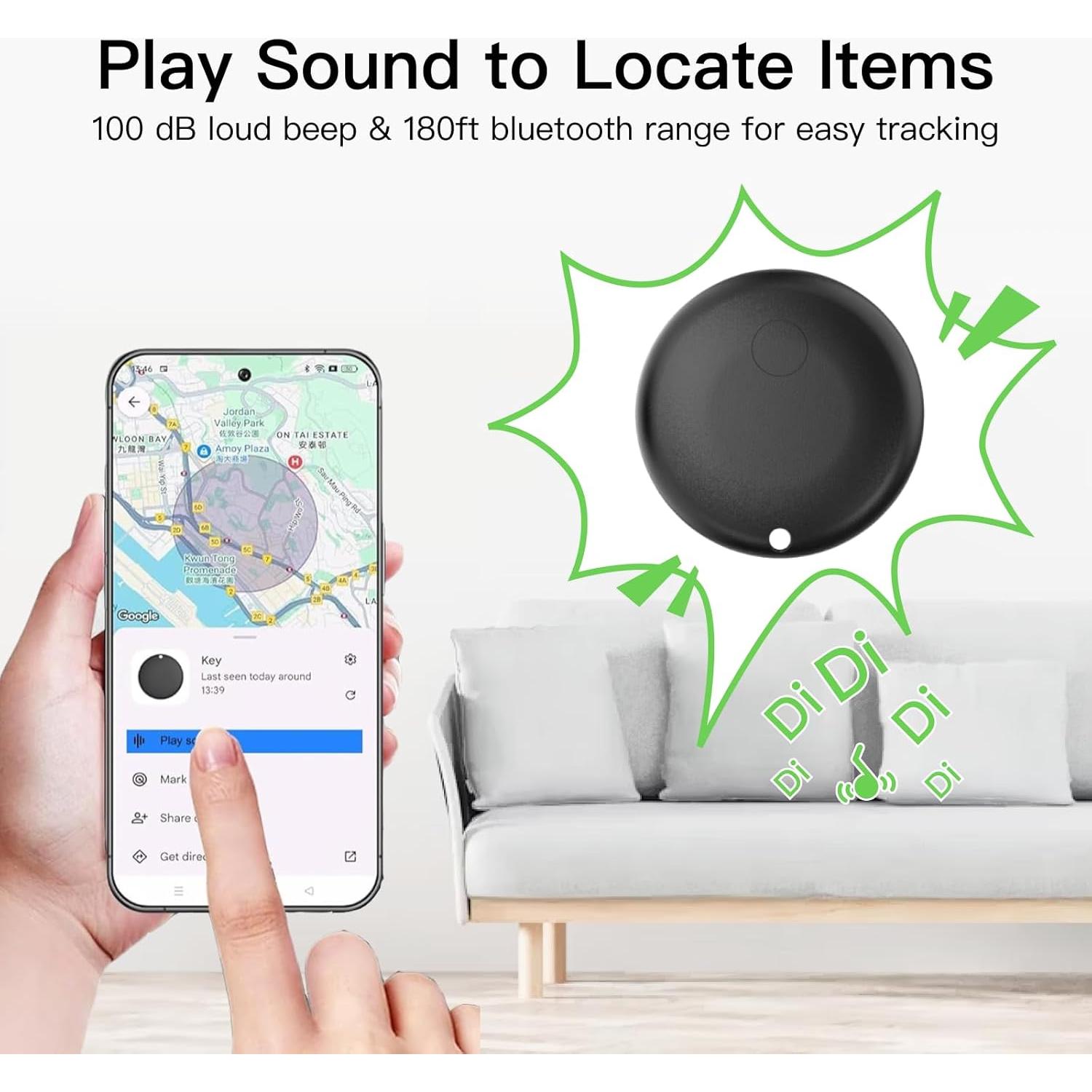 Etiquetas de seguimiento RAINDROPS para Android - Paquete de 4