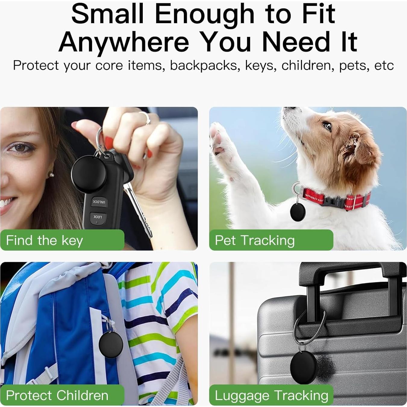 Etiquetas de seguimiento RAINDROPS para Android - Paquete de 4