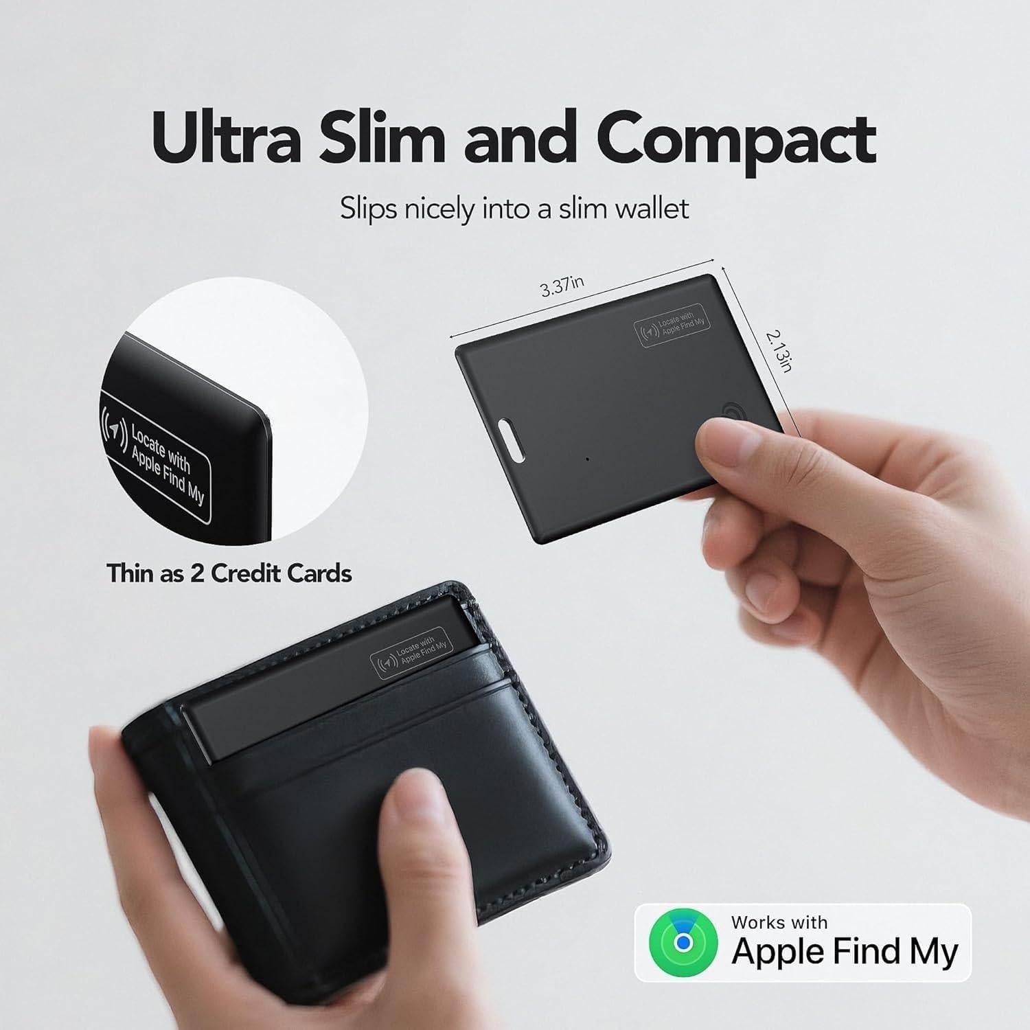 Tarjeta Localizadora de Cartera PAKCQNH Impermeable Bluetooth