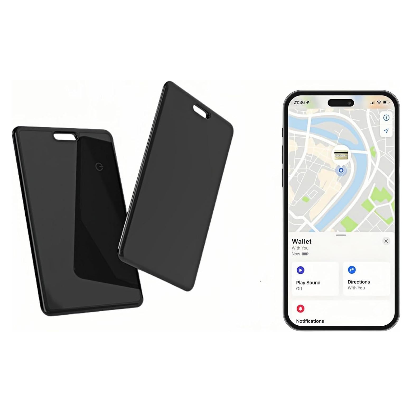 Tarjeta Rastreadora Bluetooth XHTTFDC para iOS - Carga Inalámbrica