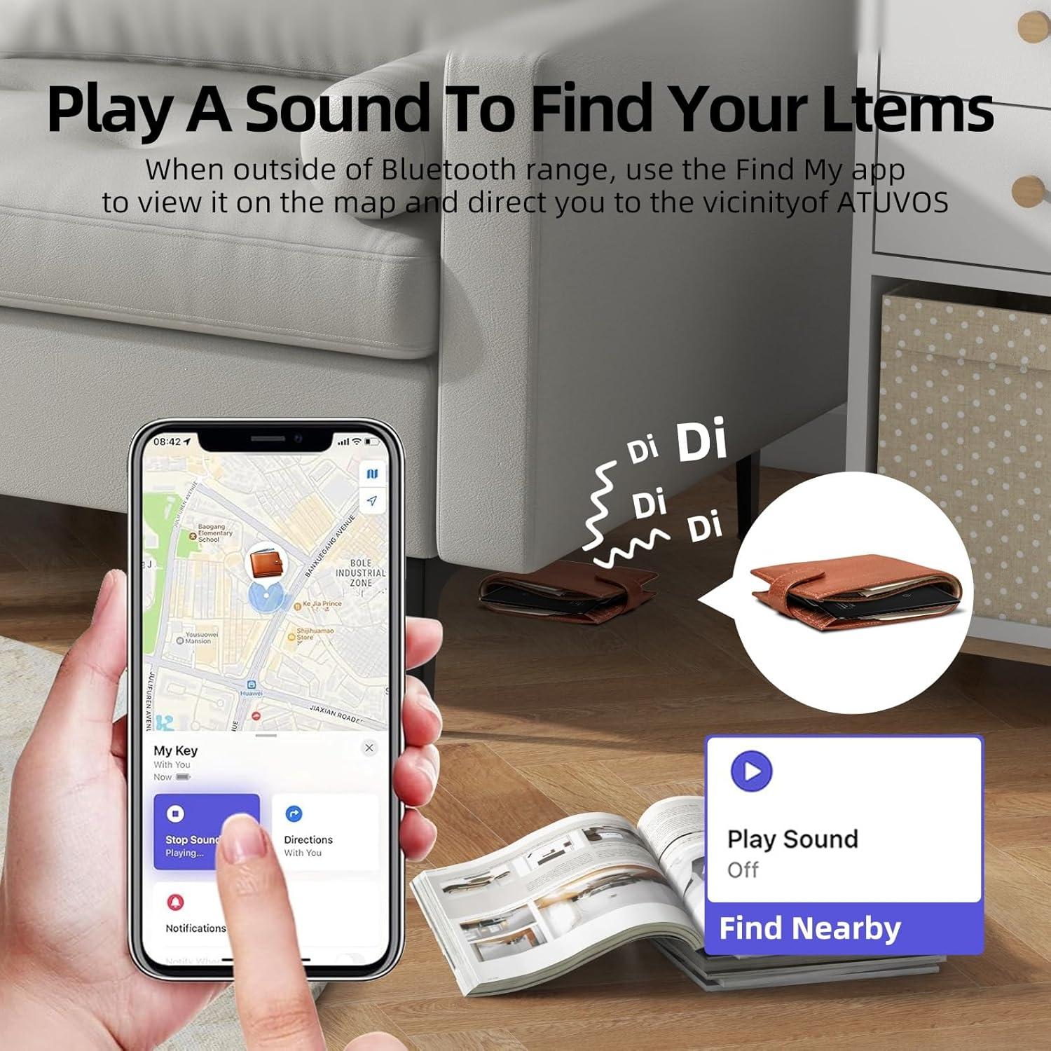 Tarjeta Rastreadora Bluetooth XHTTFDC para iOS - Carga Inalámbrica