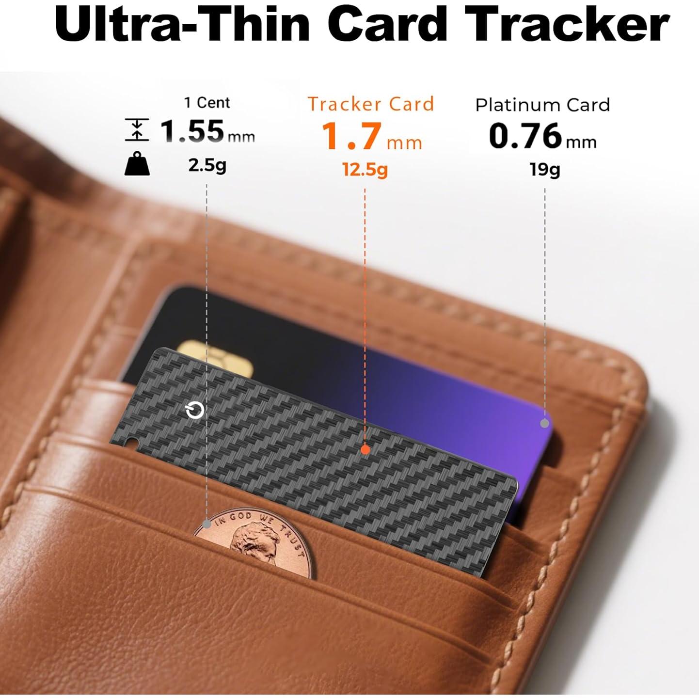 Tarjeta rastreadora de billetera Apple Find My IP68 púrpura