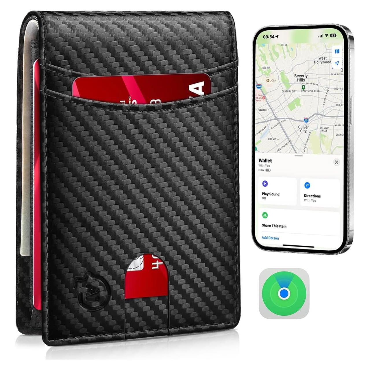 Billetera inteligente SAMRT CC con rastreador Bluetooth para iOS