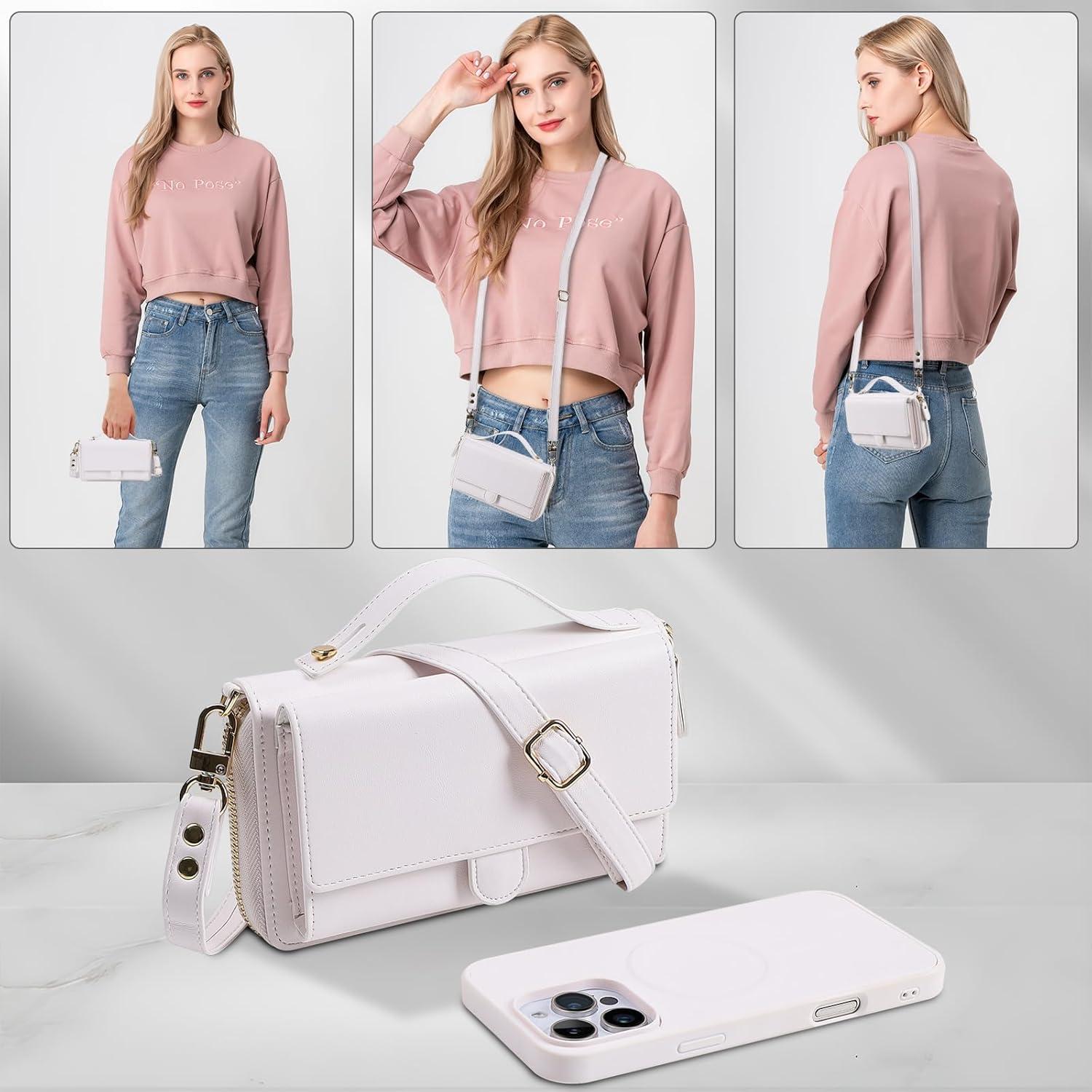 Funda Cruzada Desmontable Lacass para iPhone 17 Air - Blanco