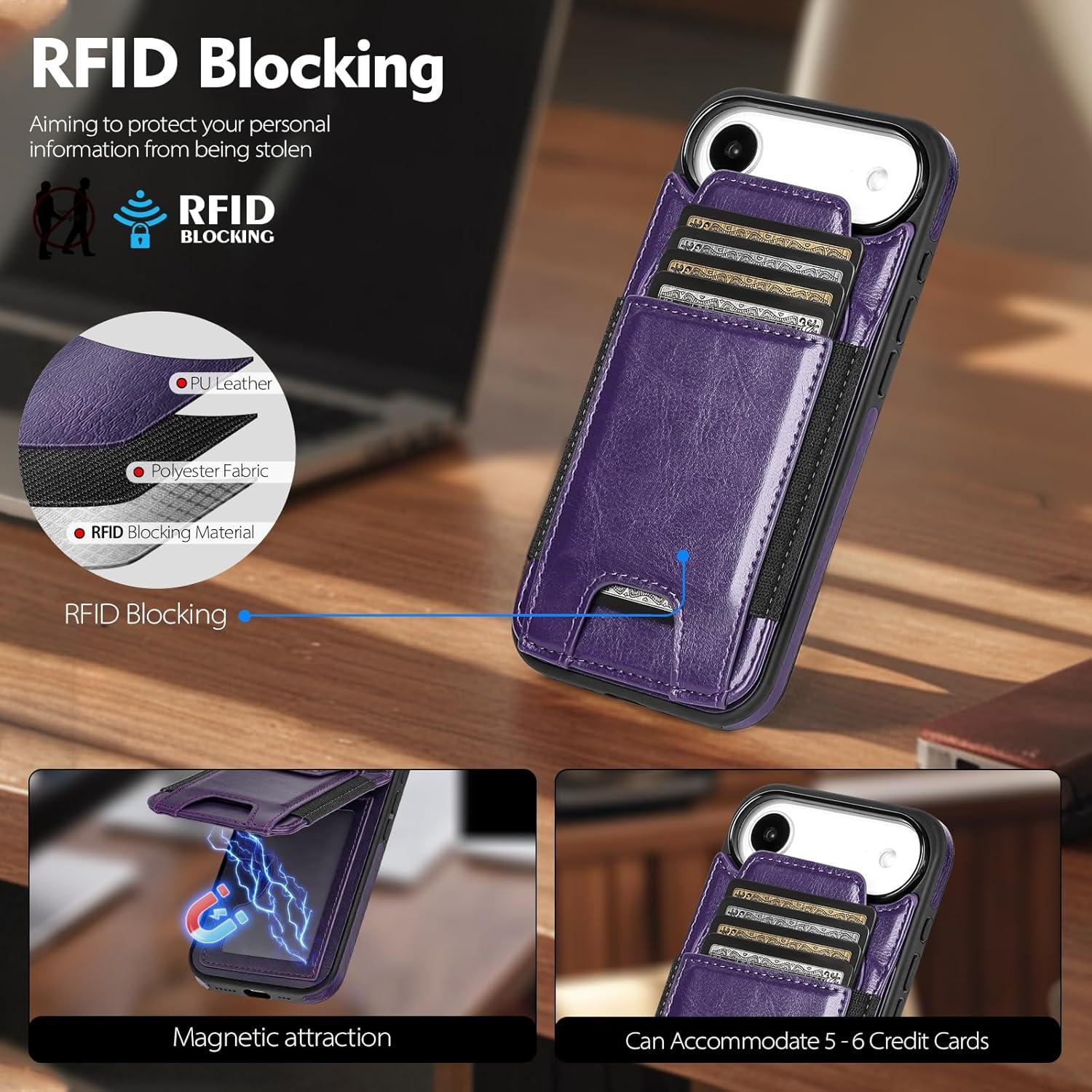 Funda Cartera SkyEagle para iPhone 17 Air - Cuero PU RFID