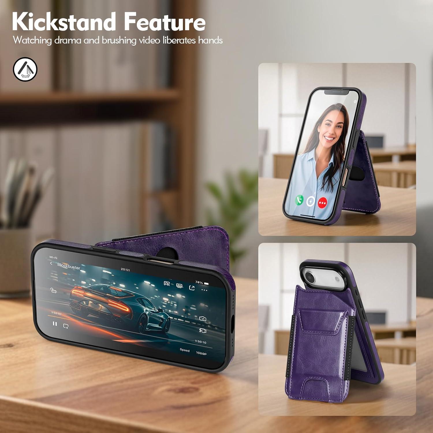 Funda Cartera SkyEagle para iPhone 17 Air - Cuero PU RFID