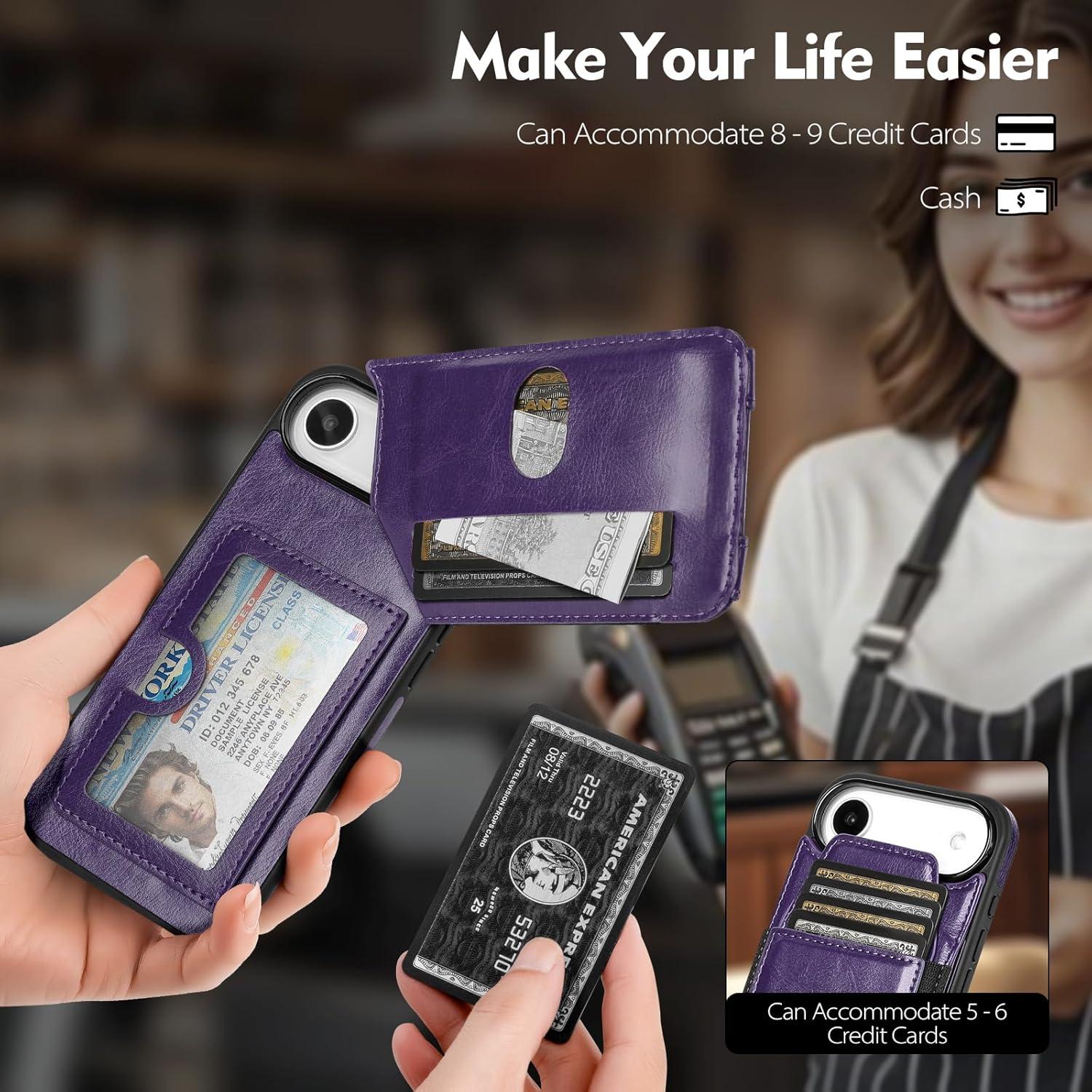 Funda Cartera SkyEagle para iPhone 17 Air - Cuero PU RFID