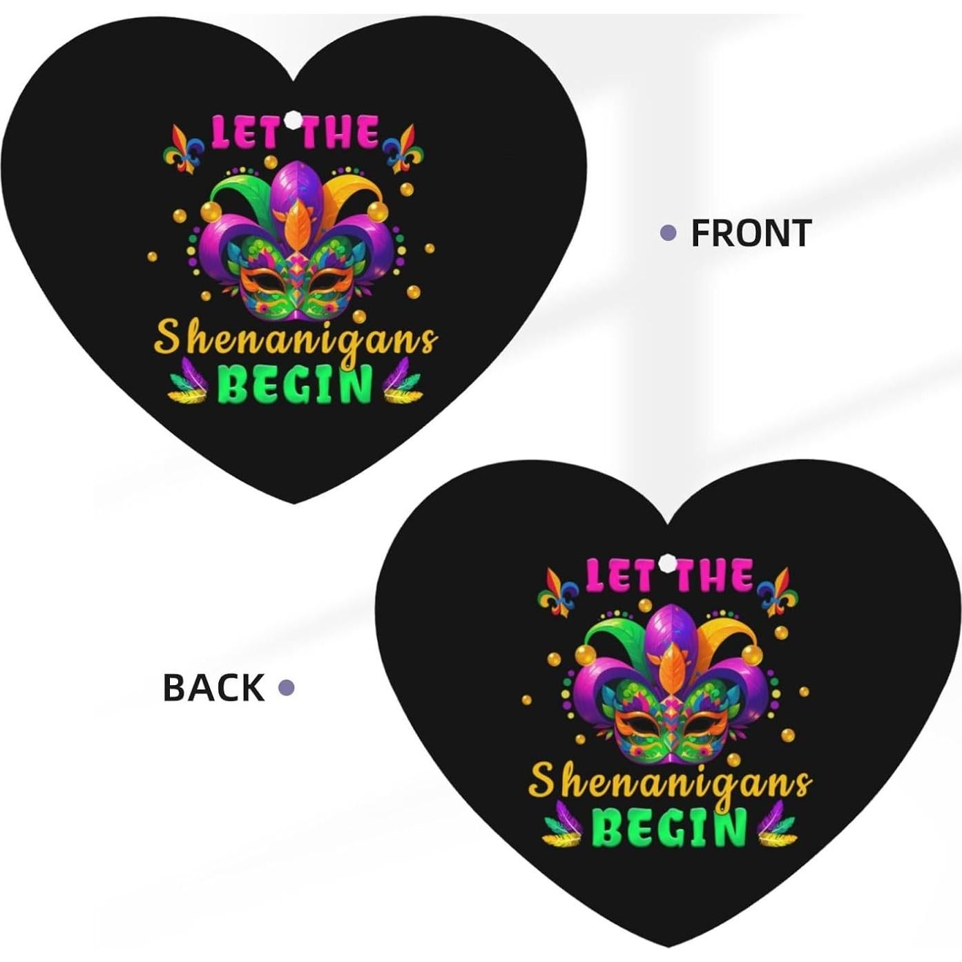 10 Tarjetas Ambientadoras para Auto Mardi Gras - Fragancia Duradera