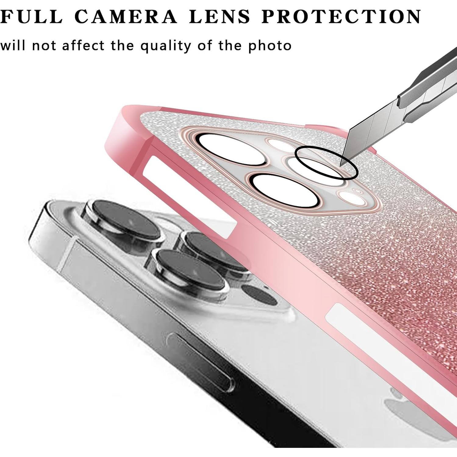 Funda para Samsung Galaxy A14 5G Brillante Rosa con Espejo