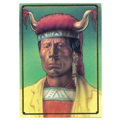 Red Bird trading card (Great Indian Leaders) 1995 Bon Air Native Americans #49