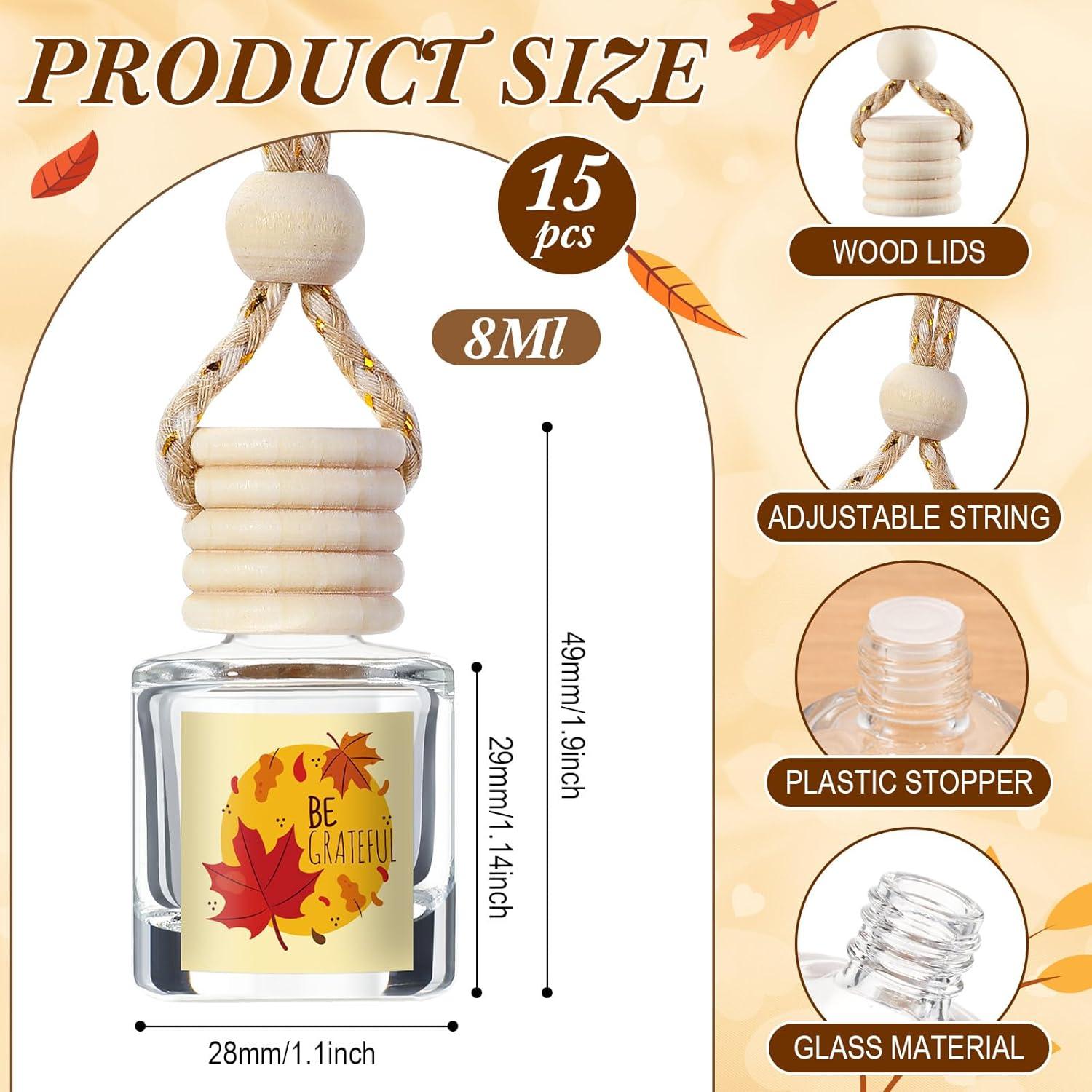 15 Difusores de Aire Colgantes Boao Acción de Gracias 10 ml