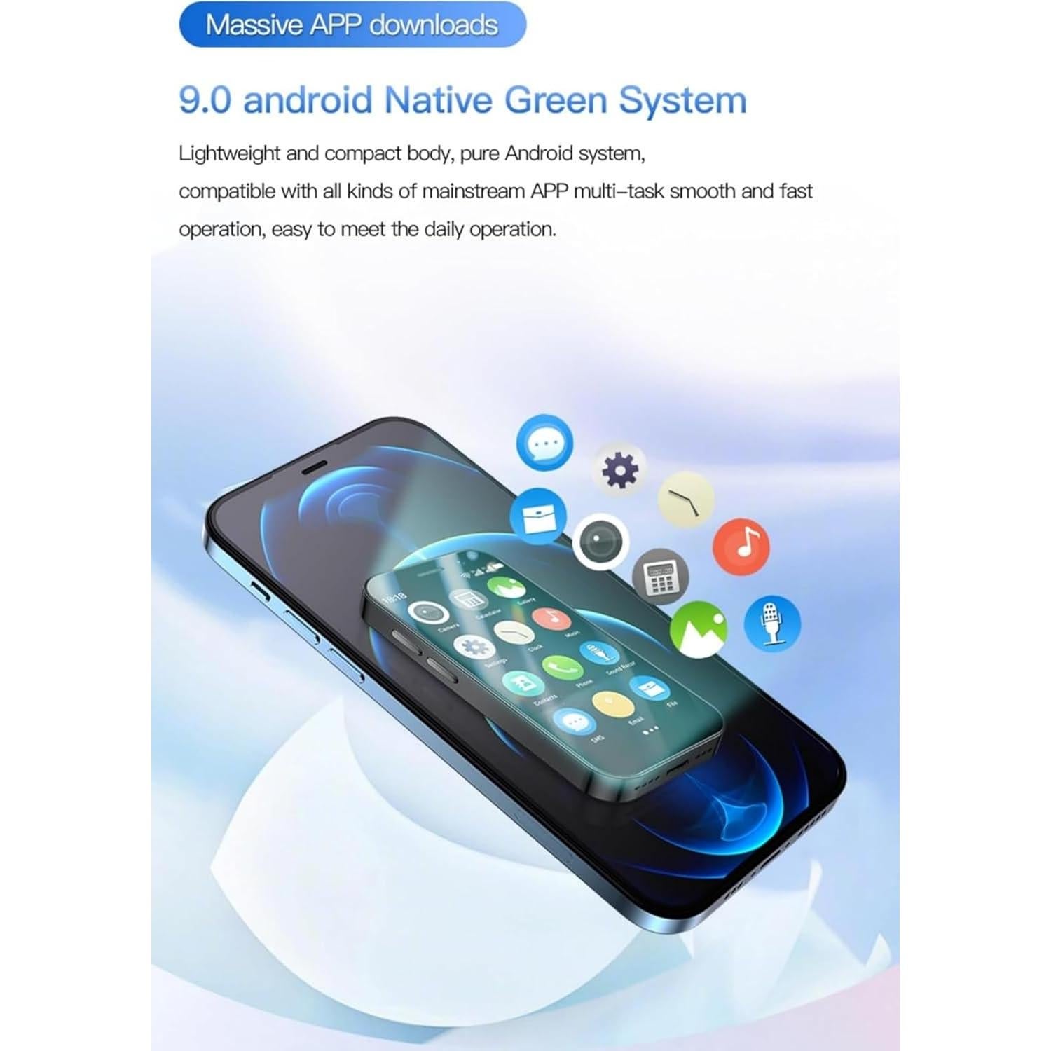 Mini Teléfono Becindy XS18Pro 3" HD 2GB RAM 16GB Doble SIM