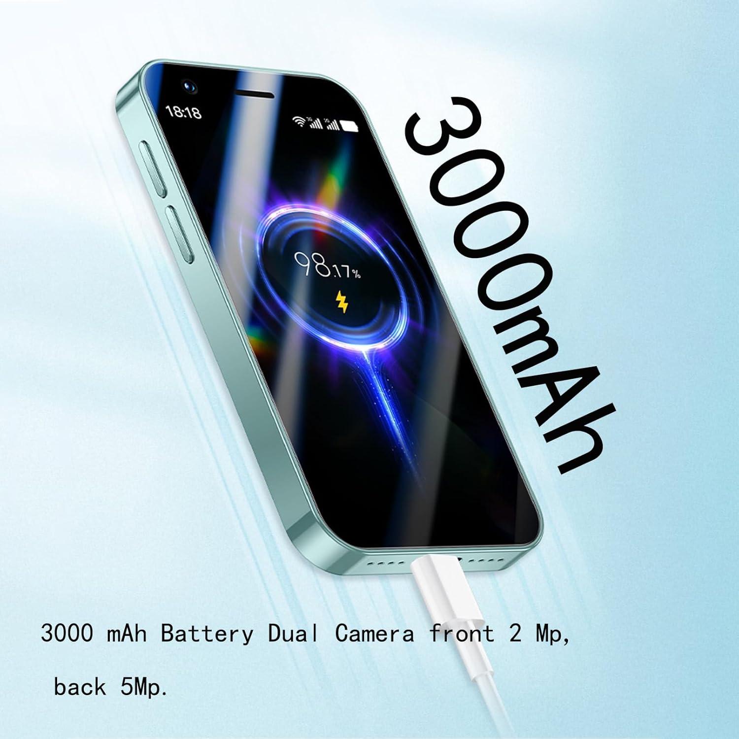 Mini Smartphone 3G Viqee MTK 32GB Android 8.1 2.55" Púrpura