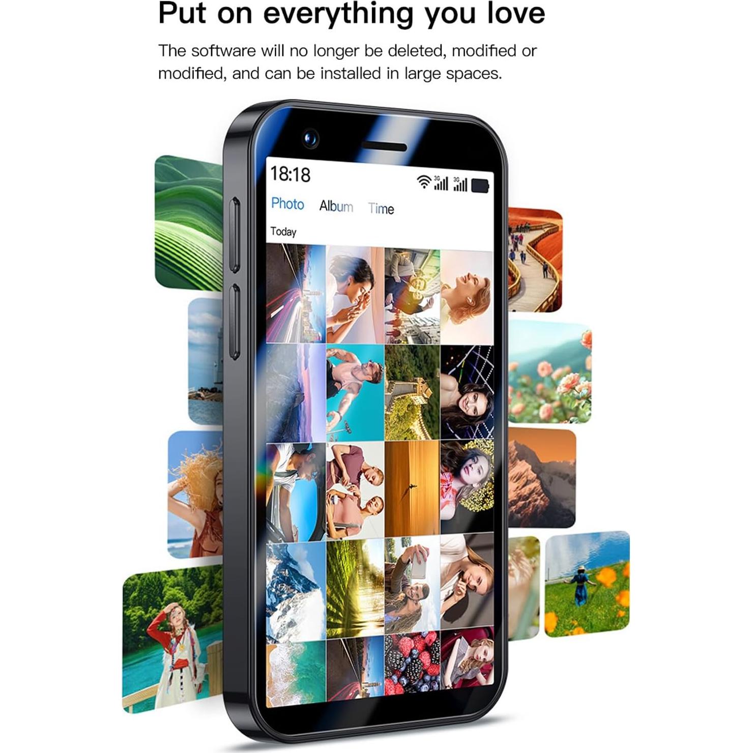 Mini Smartphone 3G Viqee MTK 32GB Android 8.1 2.55" Púrpura