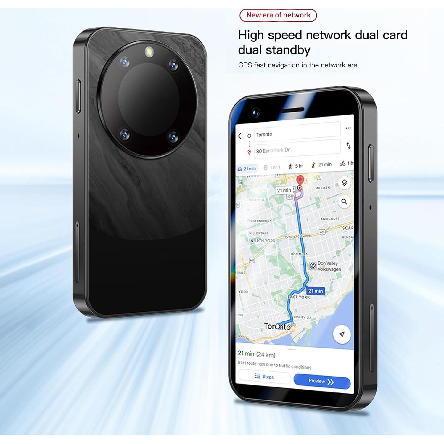 Mini Smartphone 3G Viqee MTK 32GB Android 8.1 2.55" Púrpura