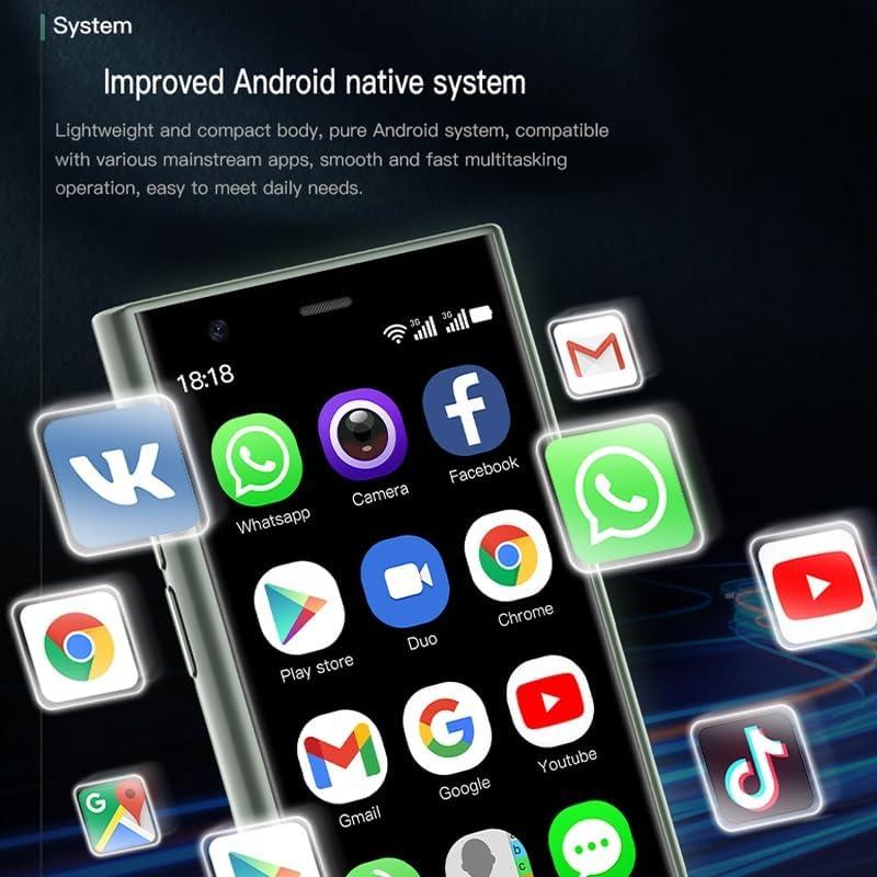 Mini Smartphone 4G SmlPrz Y23 PRO Doble SIM 2+16GB Verde