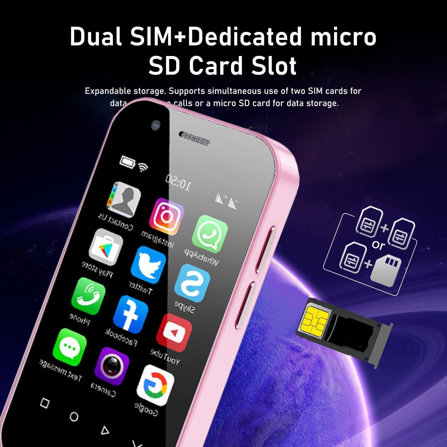 Smartphone Mini Longben XS14PRO 3" 32GB Rosa Android 8.1