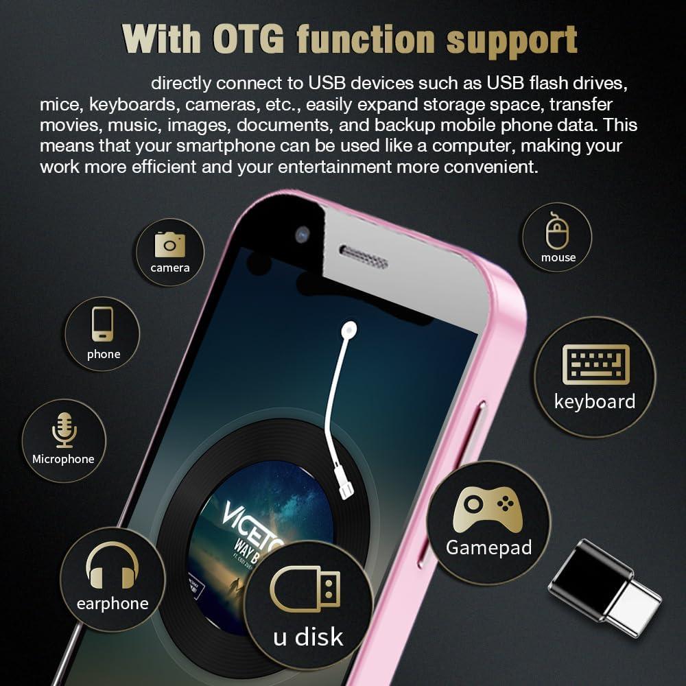 Smartphone Mini Longben XS14PRO 3" 32GB Rosa Android 8.1