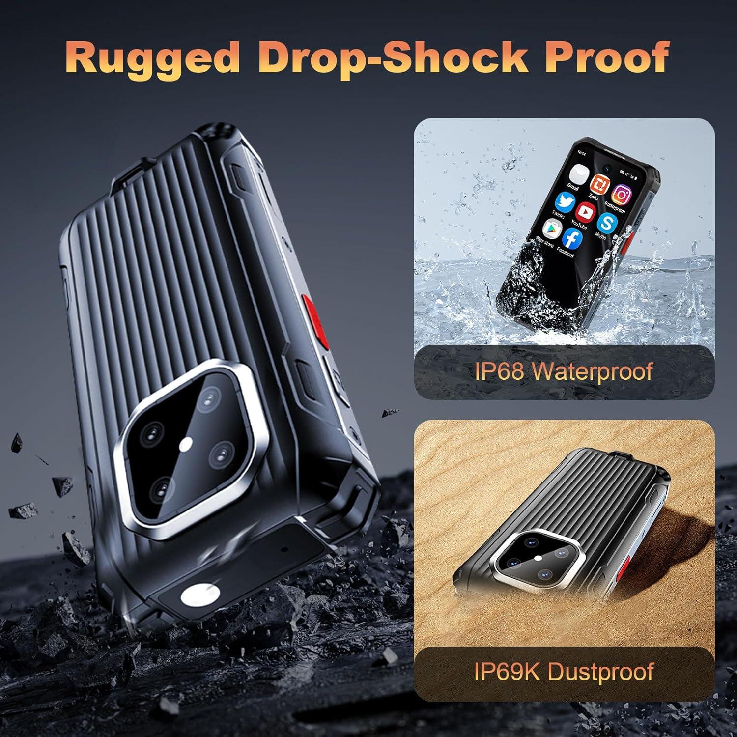 Mini Teléfono Rugged BLKE Max 4G 6GB+128GB IP68 Compacto