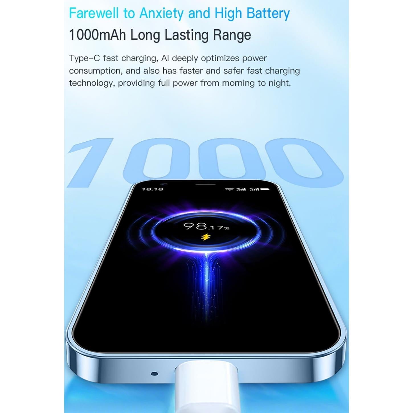 Mini Smartphone Android 8.1 Fosler 3" 2GB RAM 16GB Doble SIM Azul