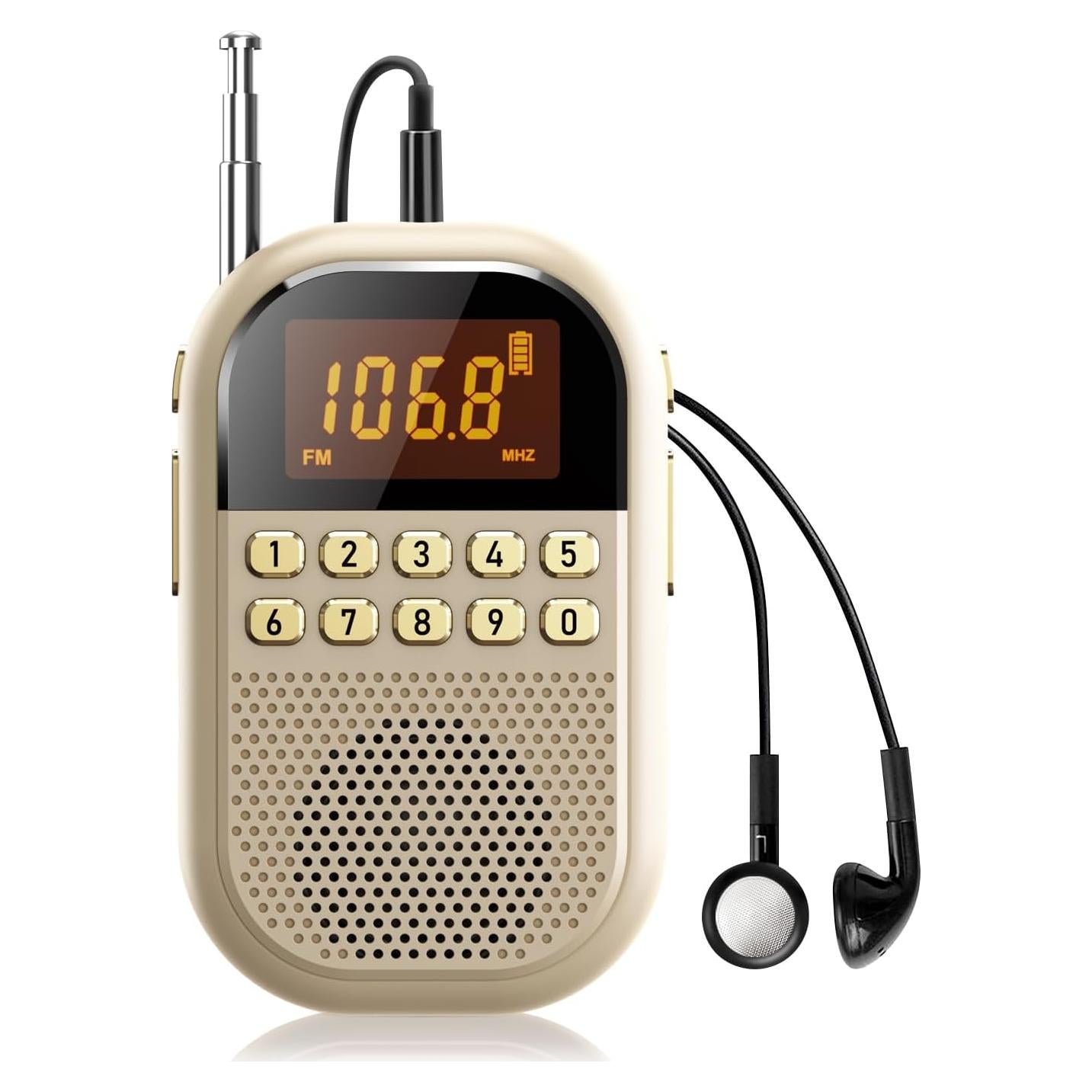 Radio AM FM portátil Kamapulo MI04 - Batería 1100mAh, Bluetooth