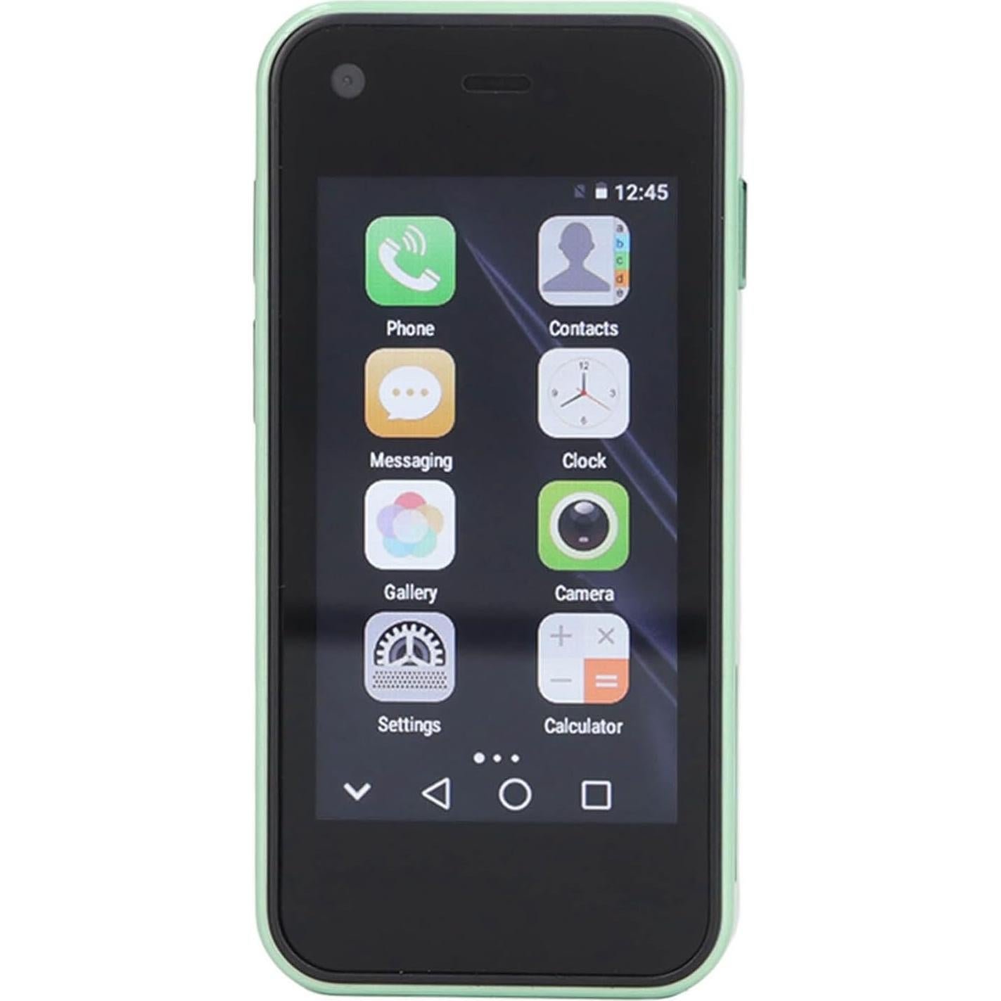 Smartphone Mini EBTOOLS 2.5" Quad Core 1GB 8GB 5MP Verde
