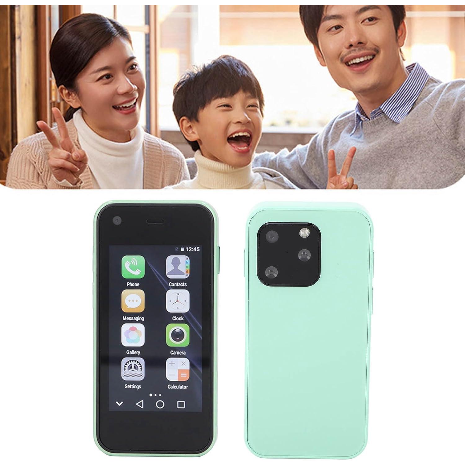 Smartphone Mini EBTOOLS 2.5" Quad Core 1GB 8GB 5MP Verde