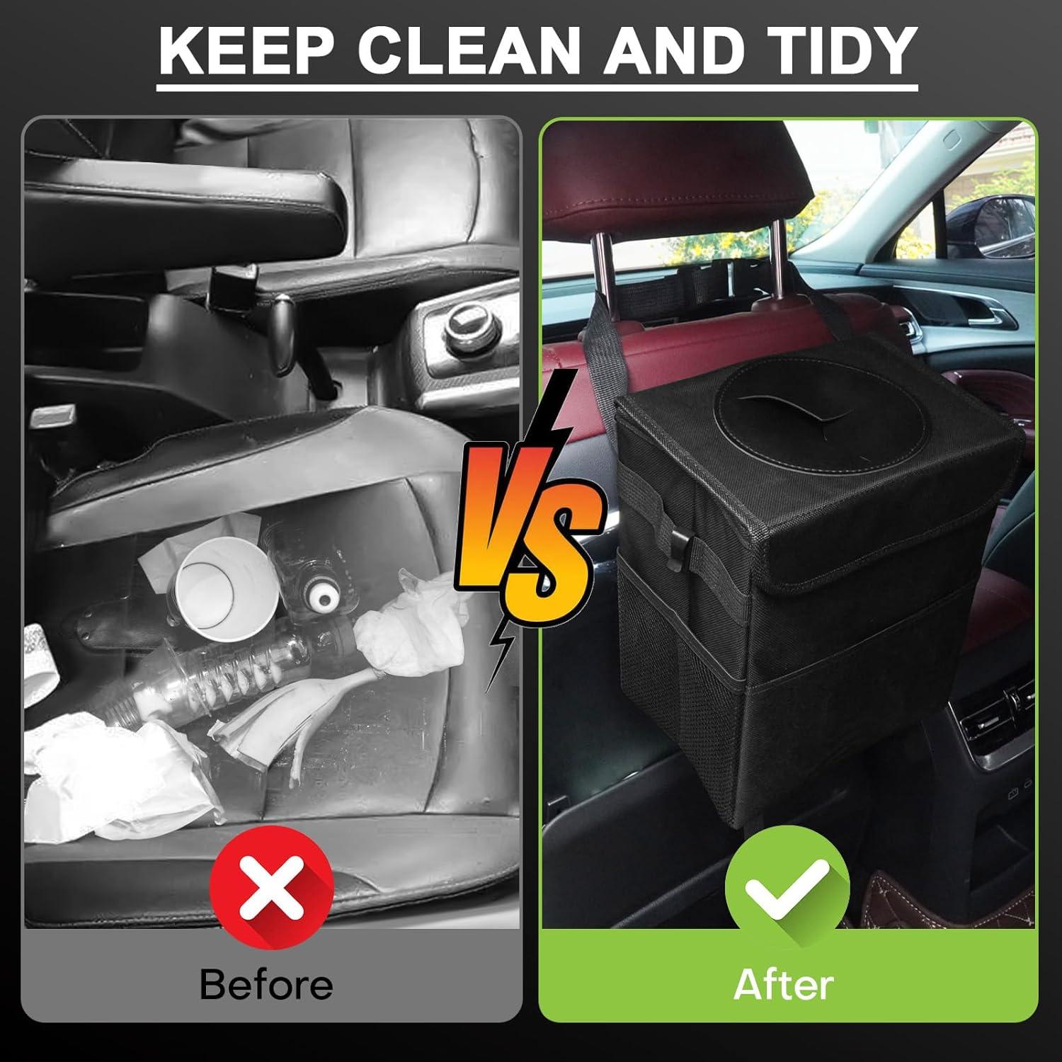 Bote de Basura Plegable para Auto LCMWHOP - Impermeable 45.7cm