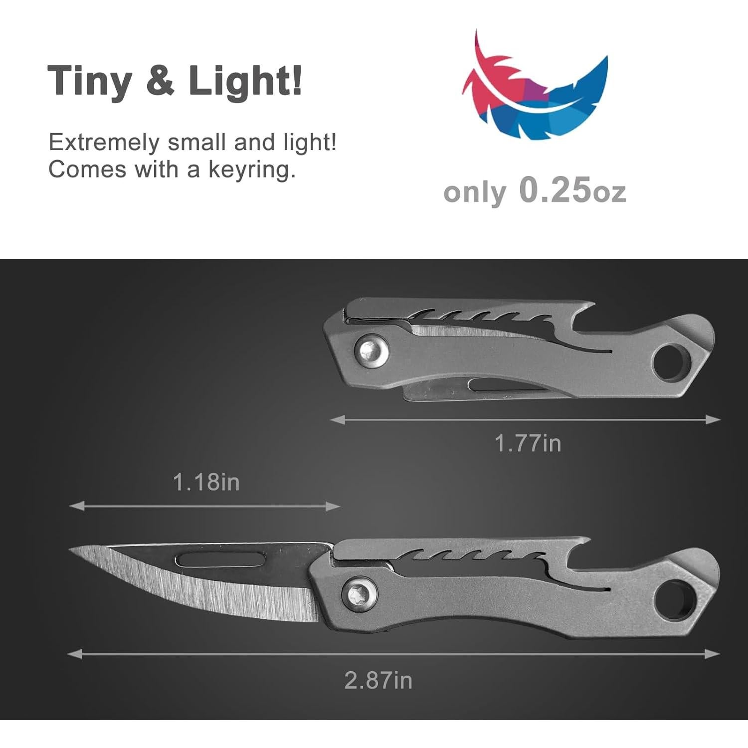 Cuchillo de Llavero Joycube TITANIUM02 Plegable 4.49cm