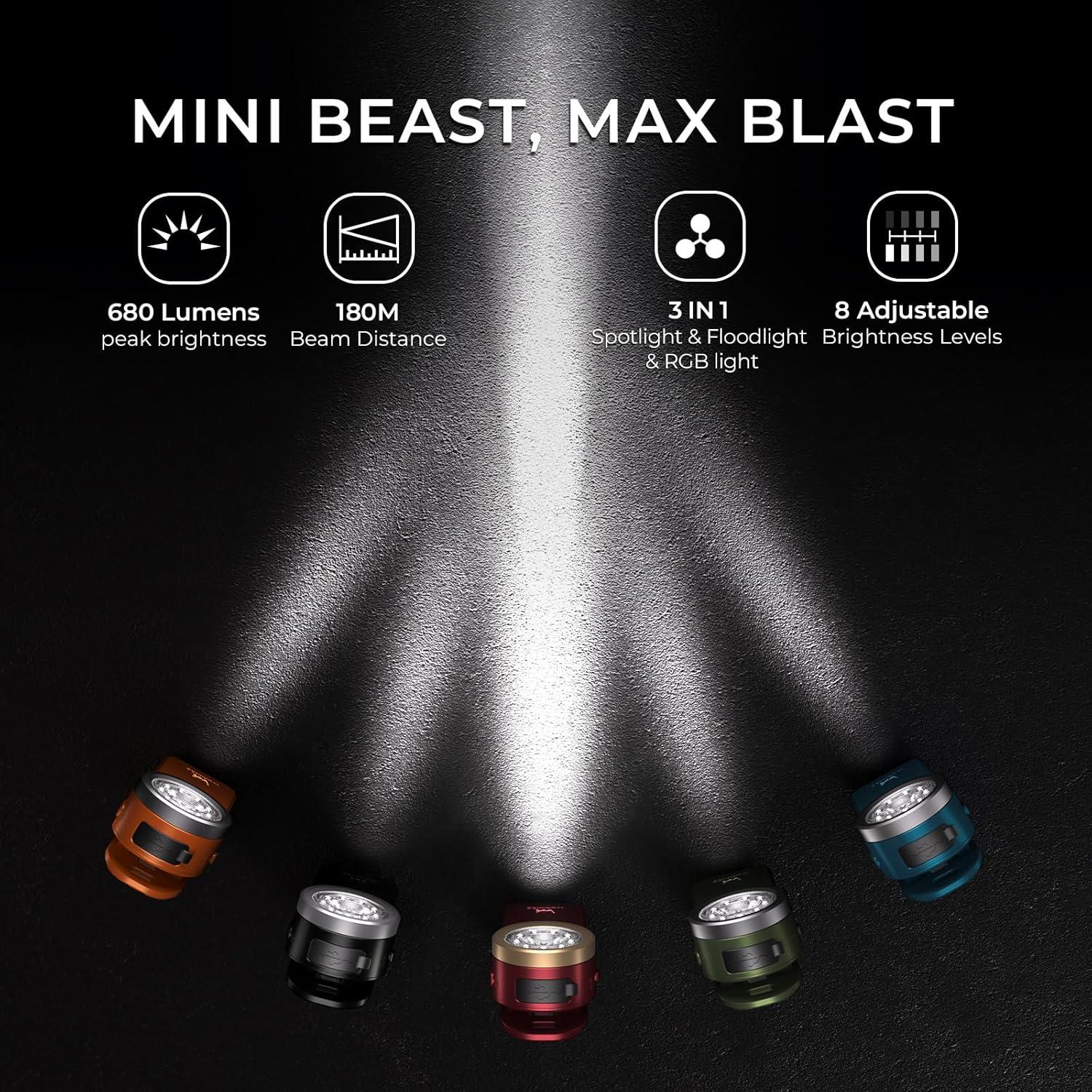 Linterna Recargable Wurkkos HD03 680 Lúmenes IPX6 Mini