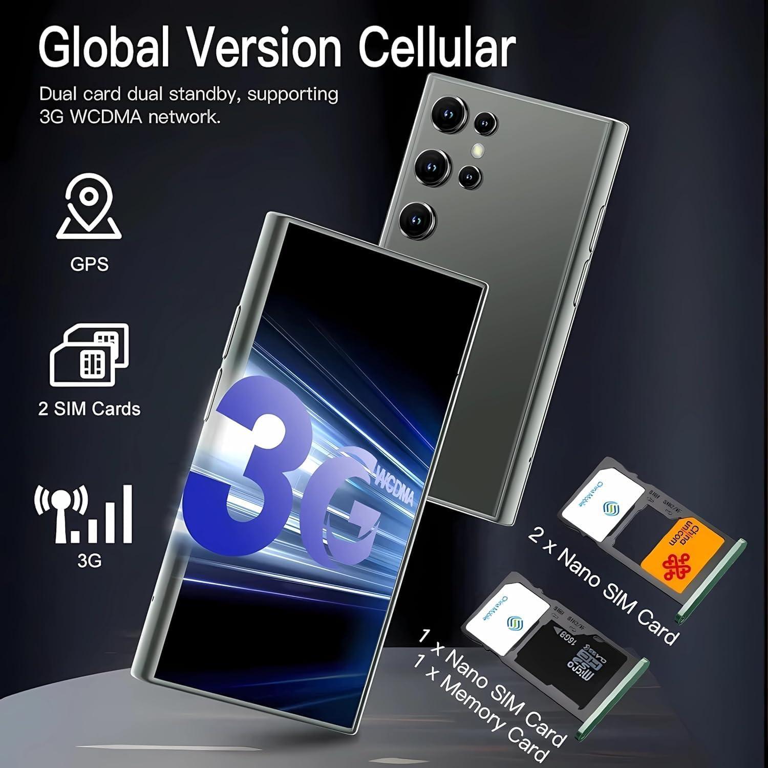 Mini Teléfono Celular Desbloqueado Broisae S23Pro 3G 2GB RAM