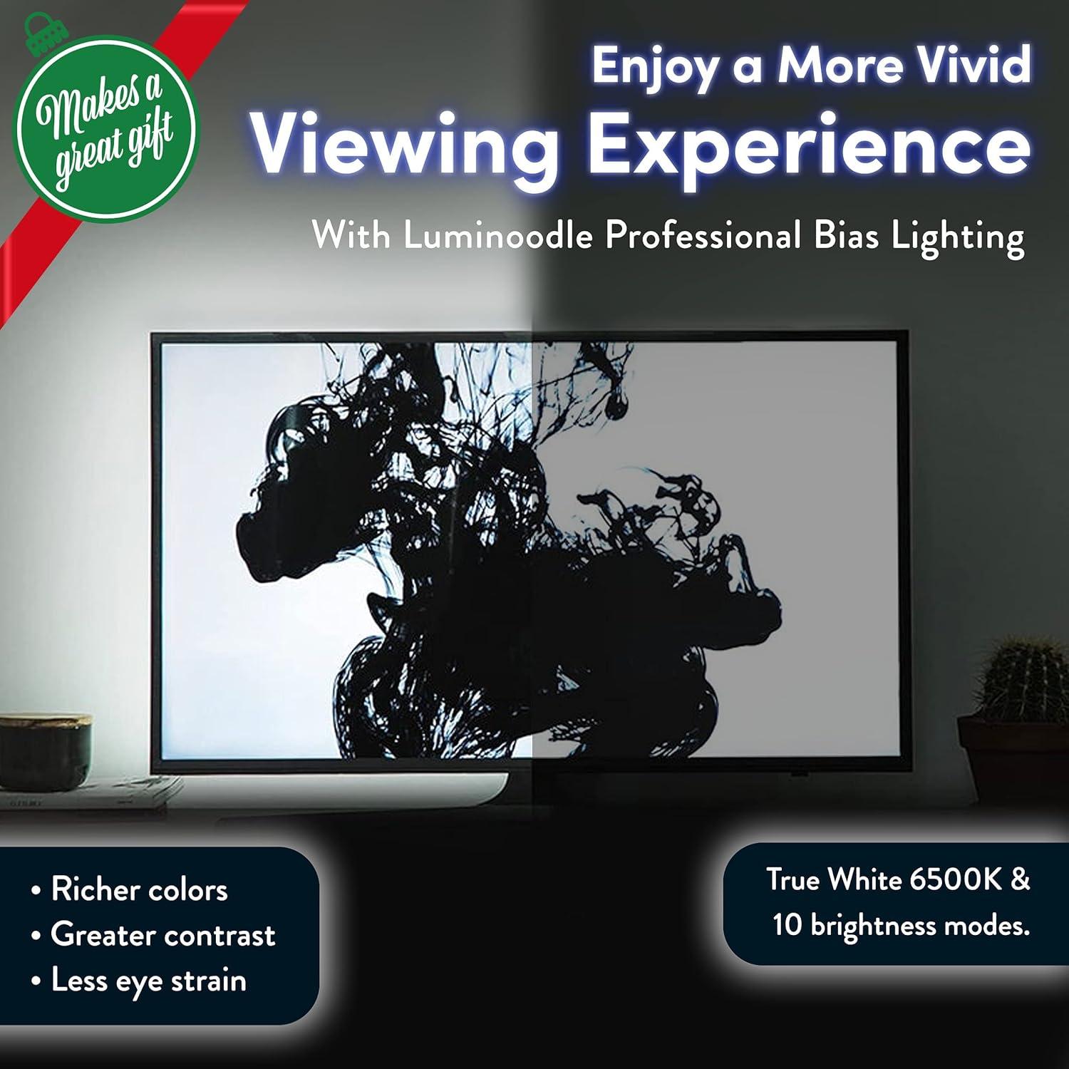 Tira de Luz LED USB Power Practical 5m para TV 60-80" Blanca