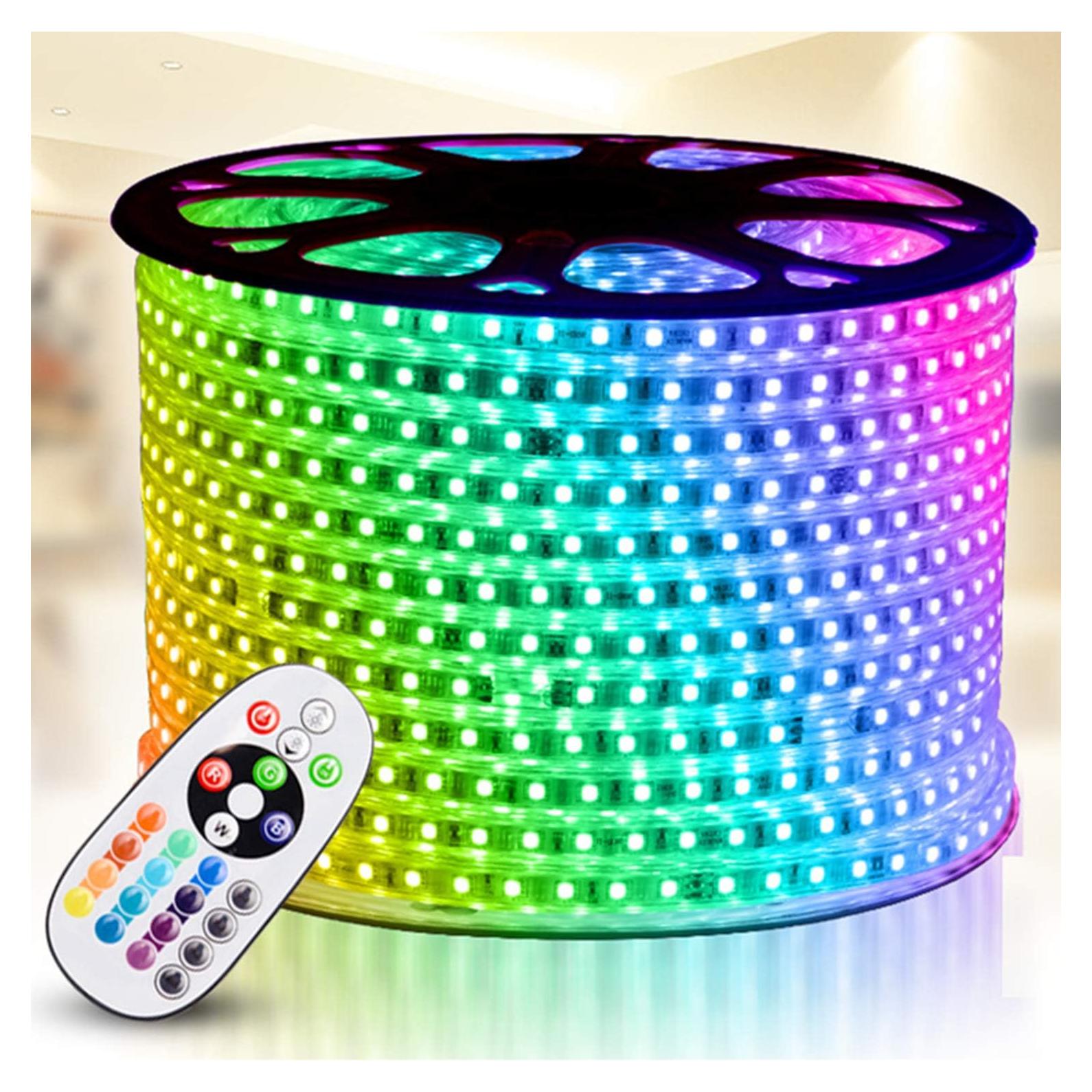 Tira LED RGB 30m IEKOV SMD5050 Impermeable Control Remoto