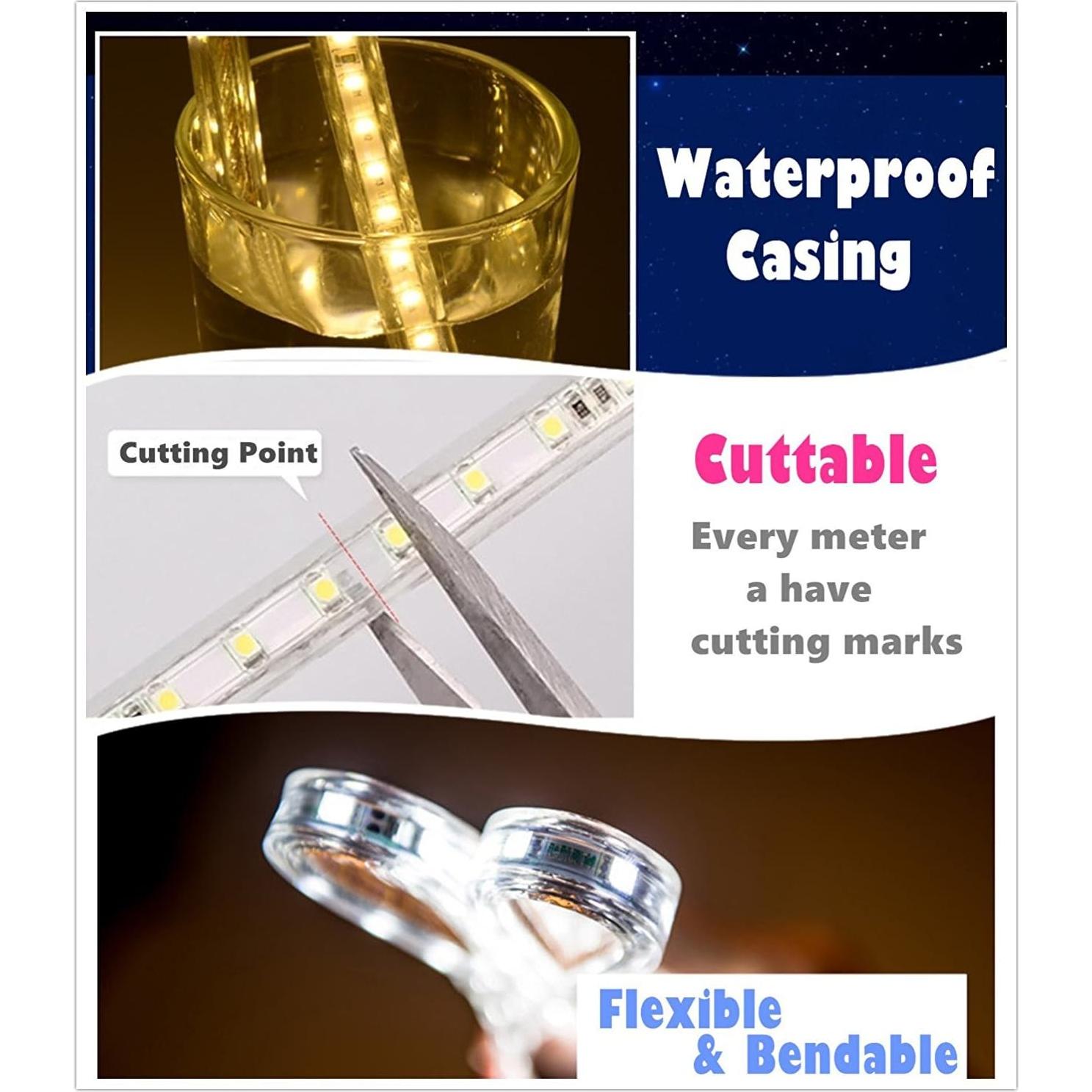 Tira LED RGB 30m IEKOV SMD5050 Impermeable Control Remoto