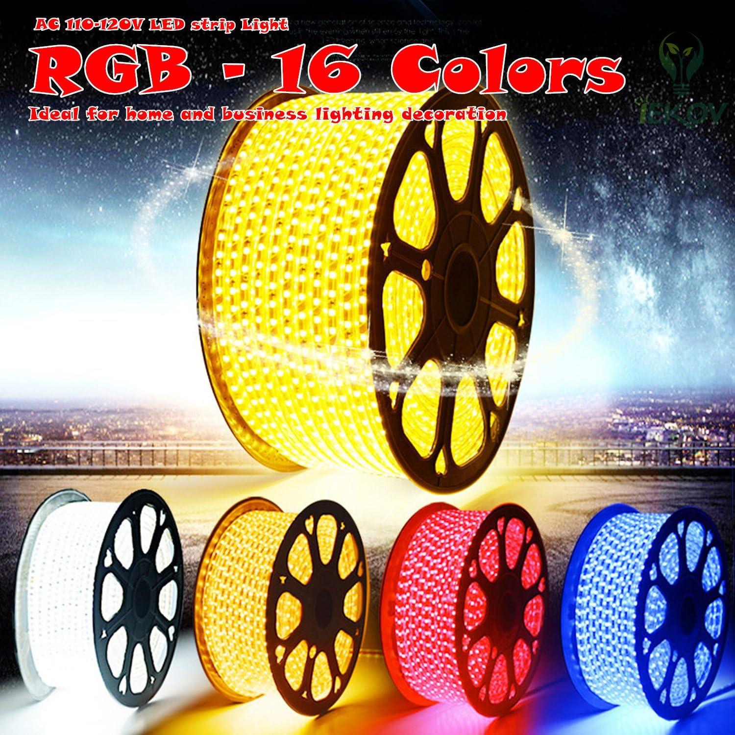 Tira LED RGB 30m IEKOV SMD5050 Impermeable Control Remoto