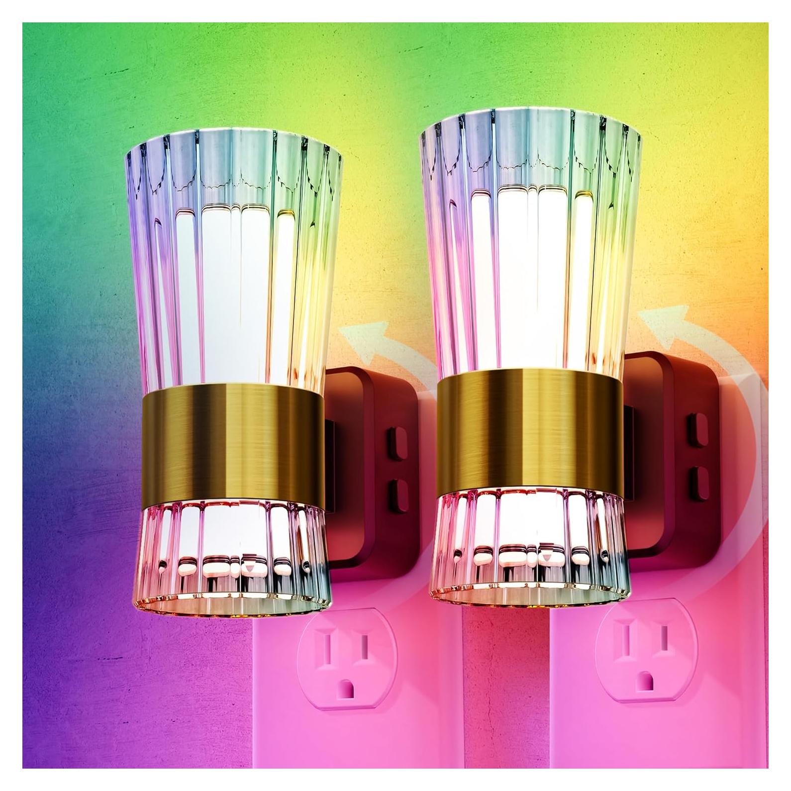 Luz Nocturna LED RGB Briignite con Sensor y Brillo Ajustable