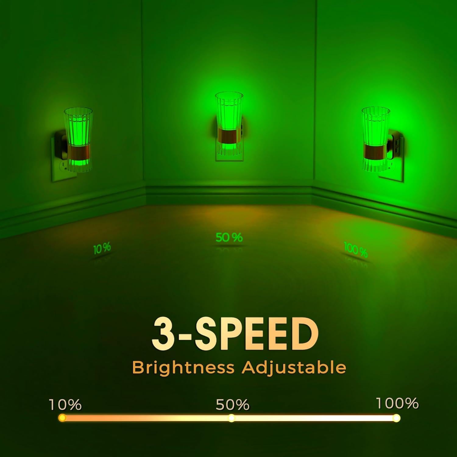 Luz Nocturna LED RGB Briignite con Sensor y Brillo Ajustable