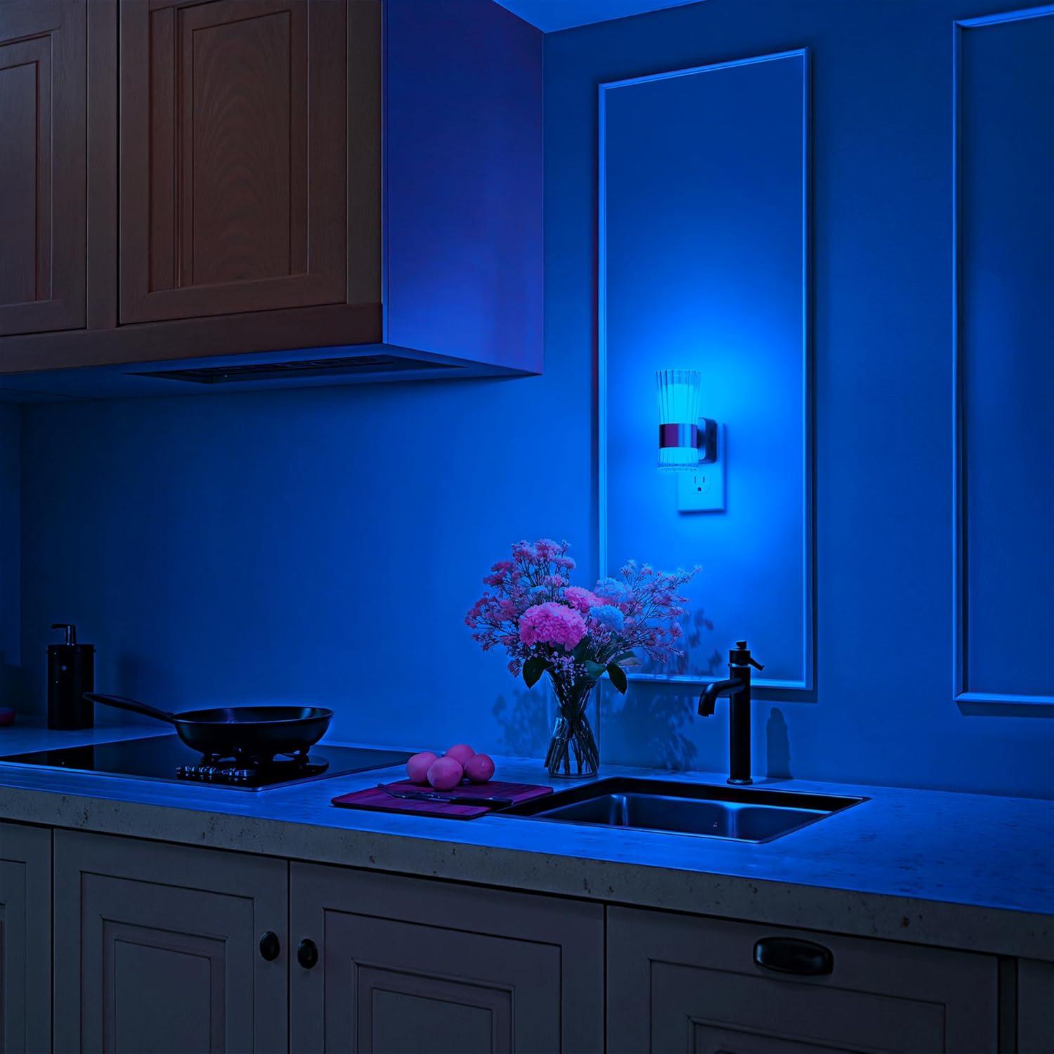 Luz Nocturna LED RGB Briignite con Sensor y Brillo Ajustable